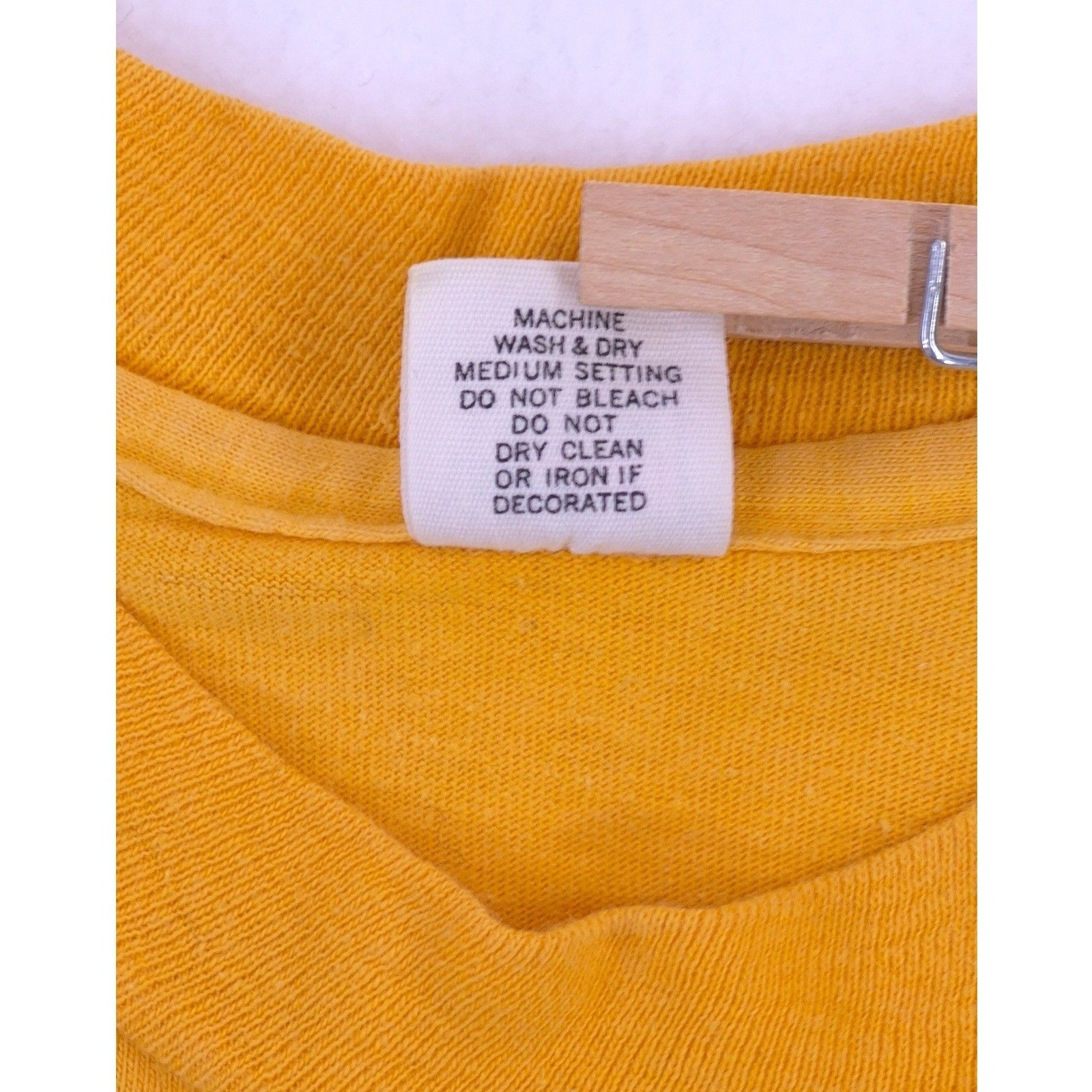 Vintage 1979 Red Zinger Bicycle Classic Hanes Beefy-T Single Stitch Tee Yellow S