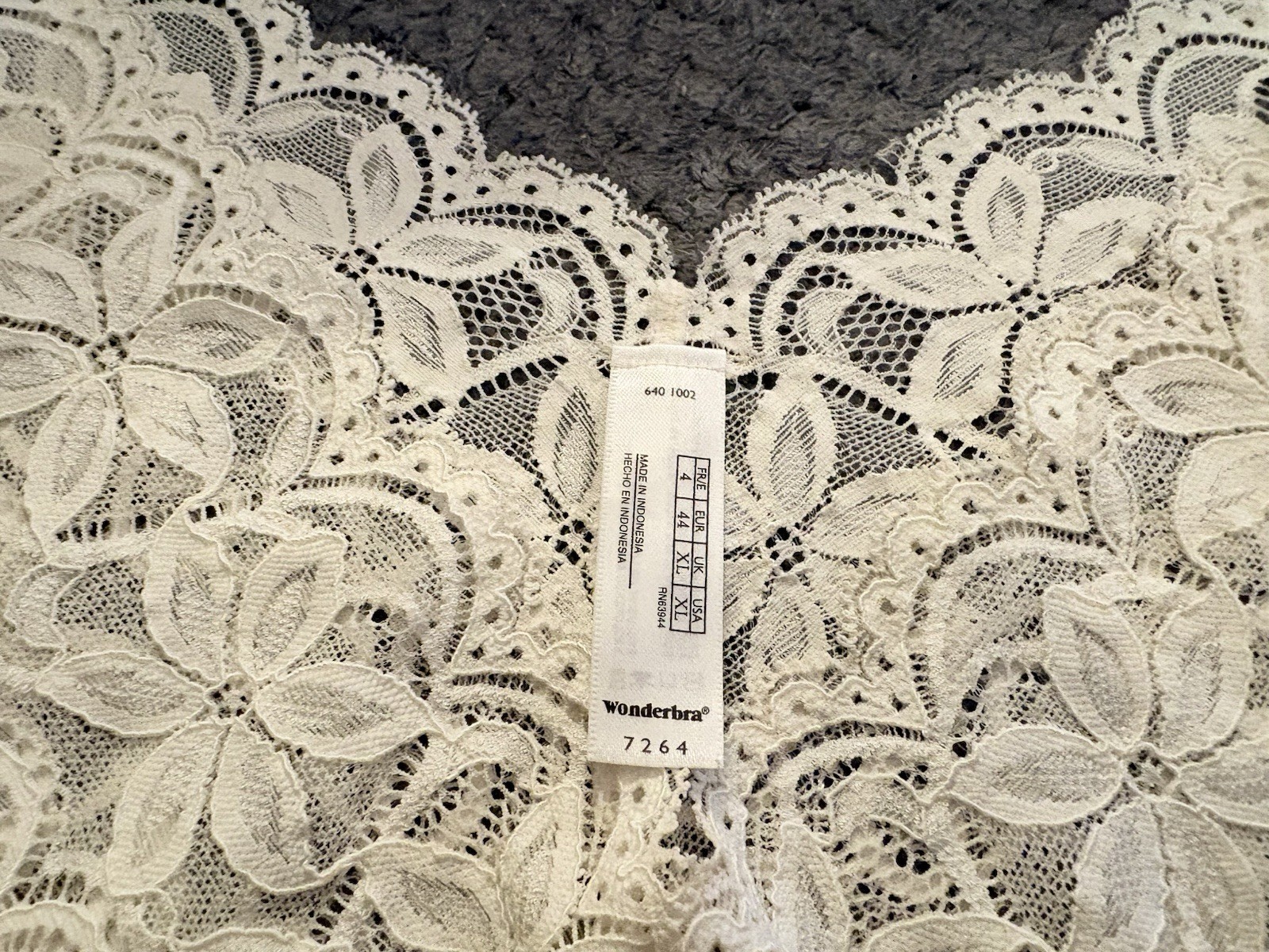 Women’s Vintage Wonderbra Lacy Floral Sheer Panties Briefs Cheeky XL