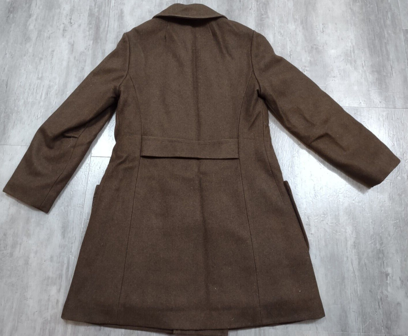 White Bear of St Paul USA Woman’s Brown Wool Lined Coat Size 9/10
