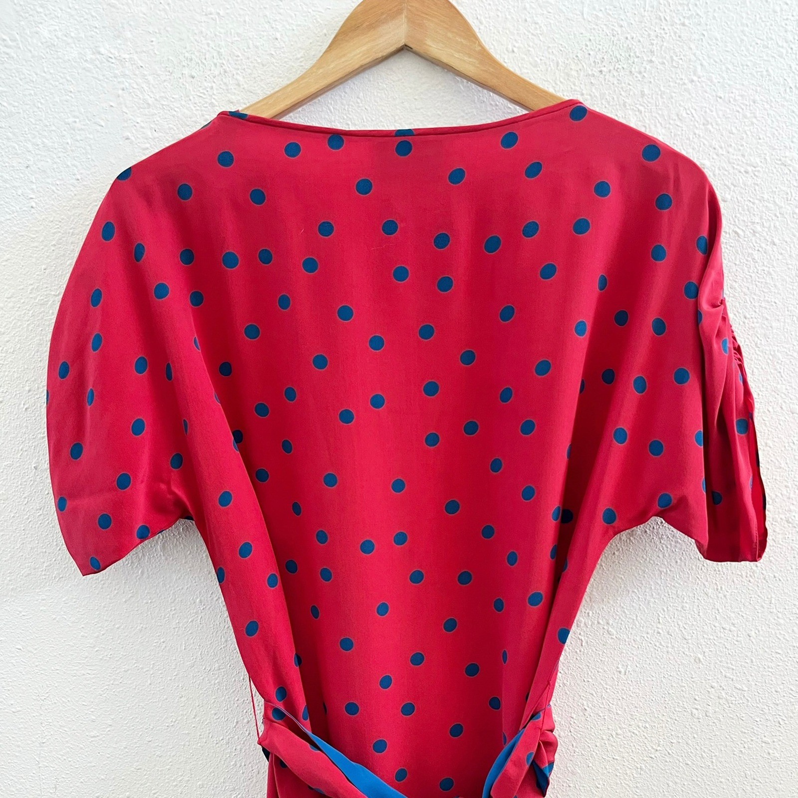 JERRY REGENBOGEN Polka Dot 100% Silk Dress Size 4