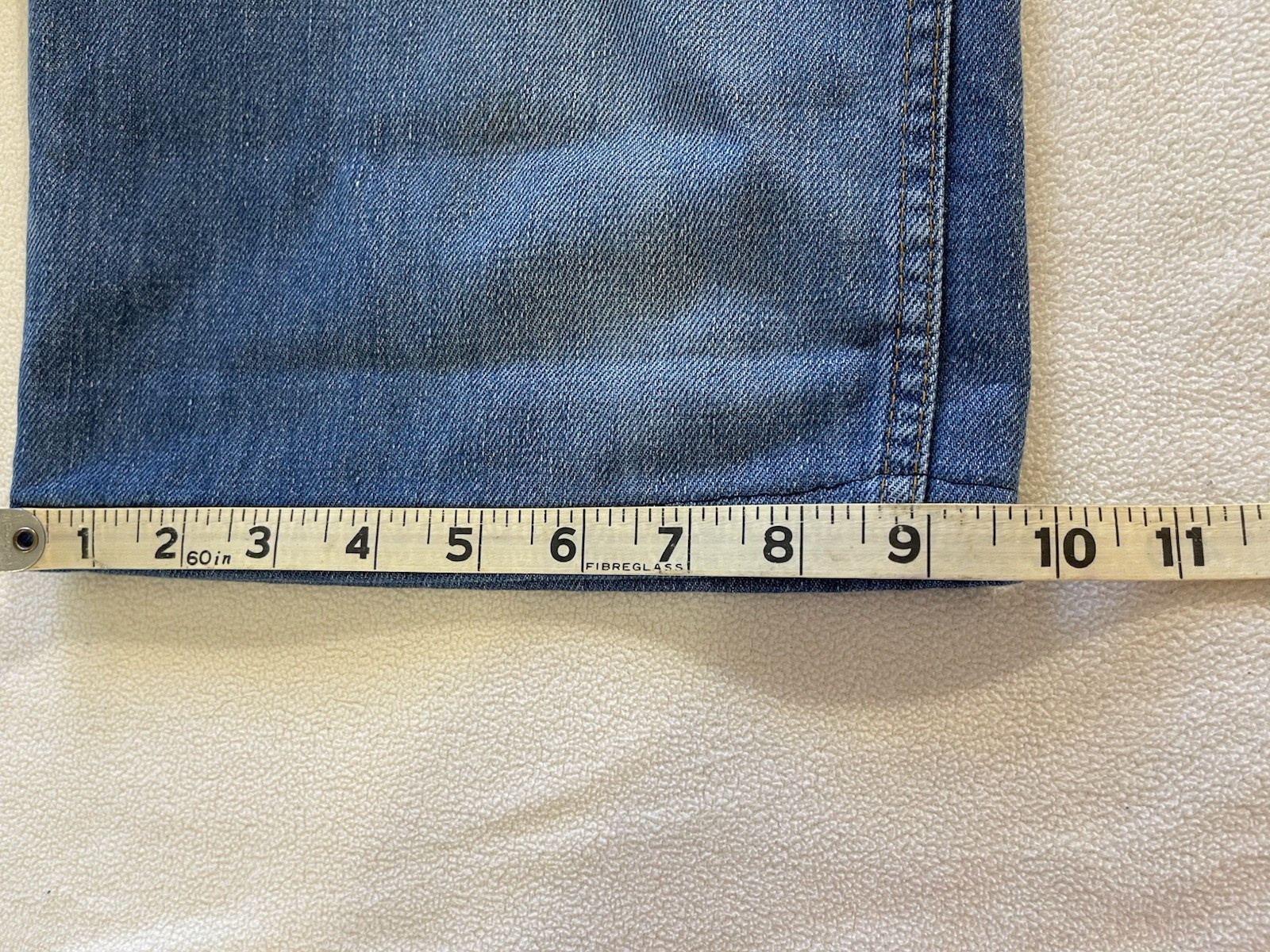 Vtg Sears Jeans That Fit 70s-80s sz18 Talon zipper high rise cut to Capri length