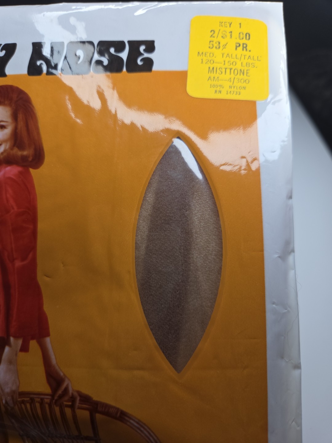 Kmart Pantyhose: 2 Seamless & 1 Panti-all Med Tall/Tall Vintage 1960s