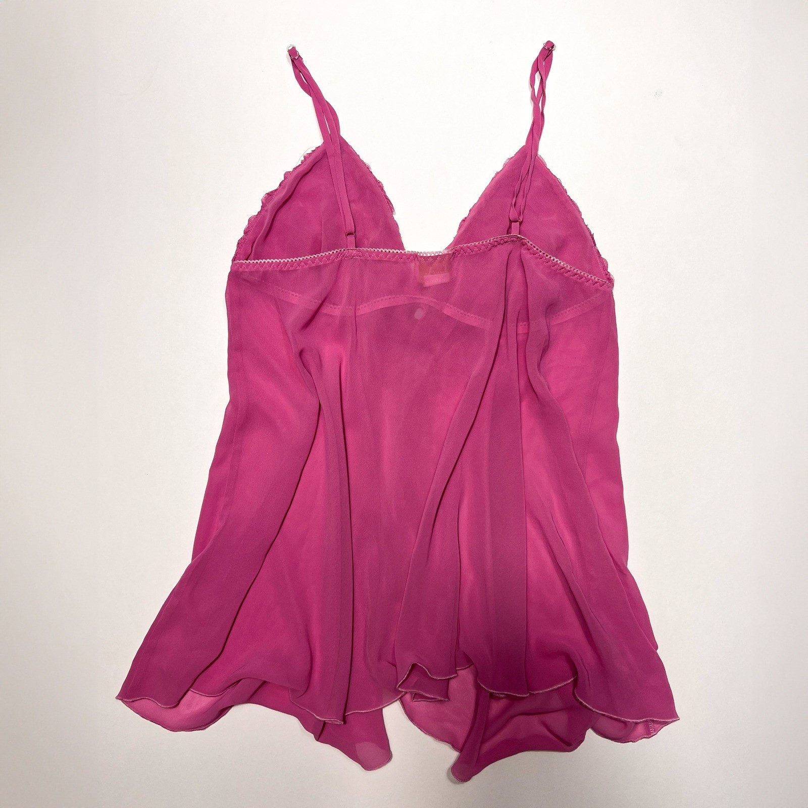 LA Intimates Vintage Babydoll Pink Lingerie Nightie Rosette