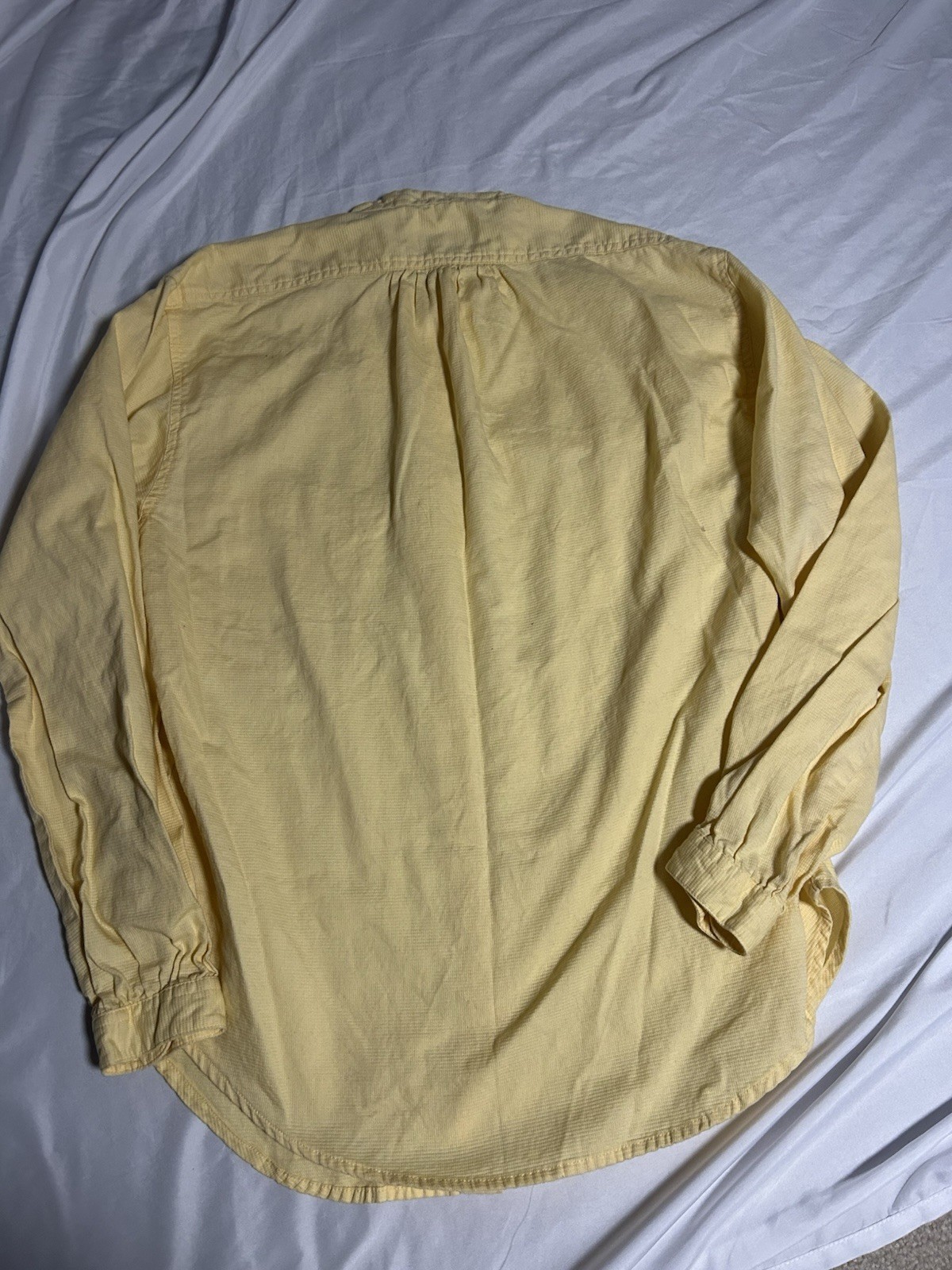 Vintage 80s Women’s Hunt Club Button Up Shirt Yellow Preppy Sz Medium 8/10