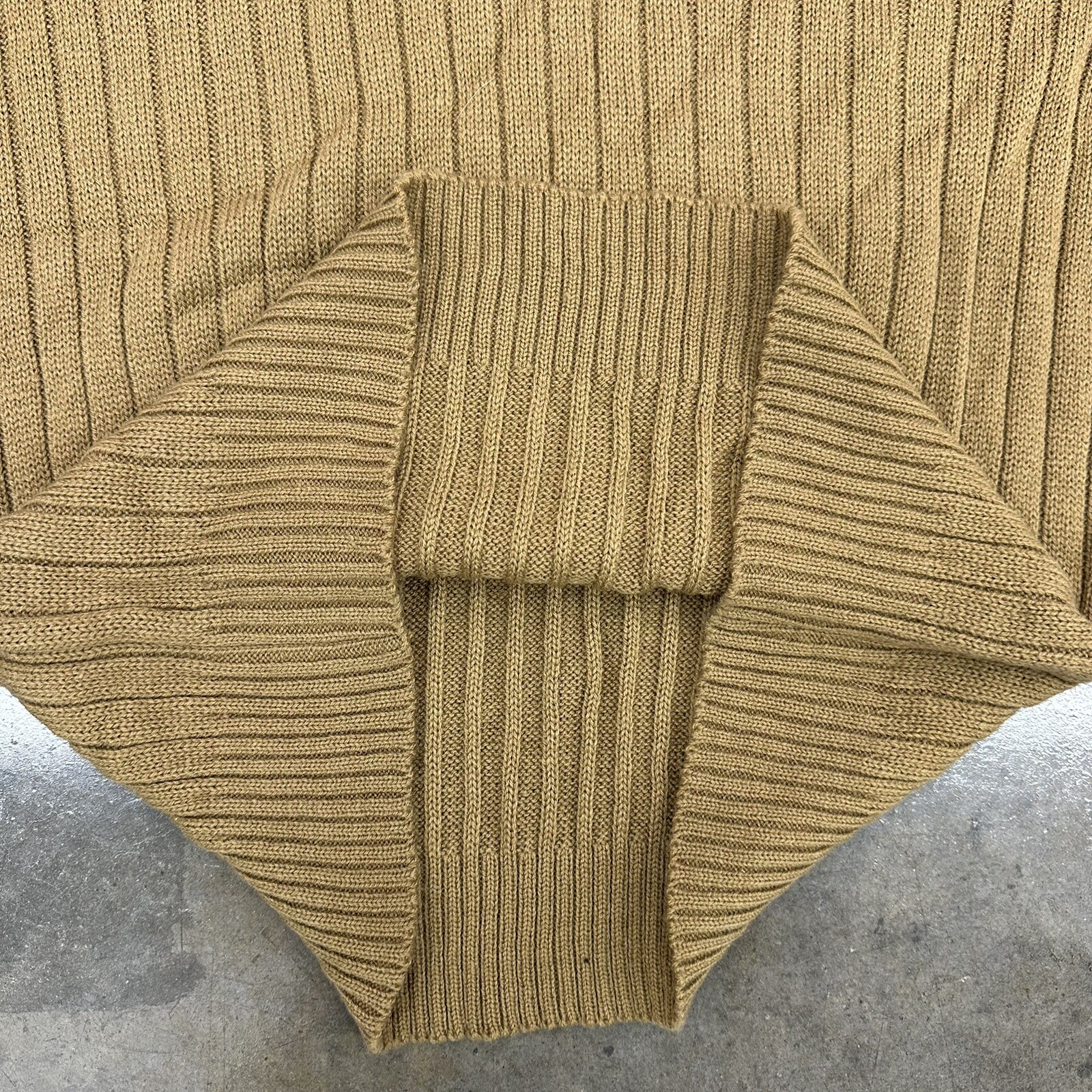 Vtg 70s Sigallo Acrylic Sweater Vest Brown Large Made In Korea