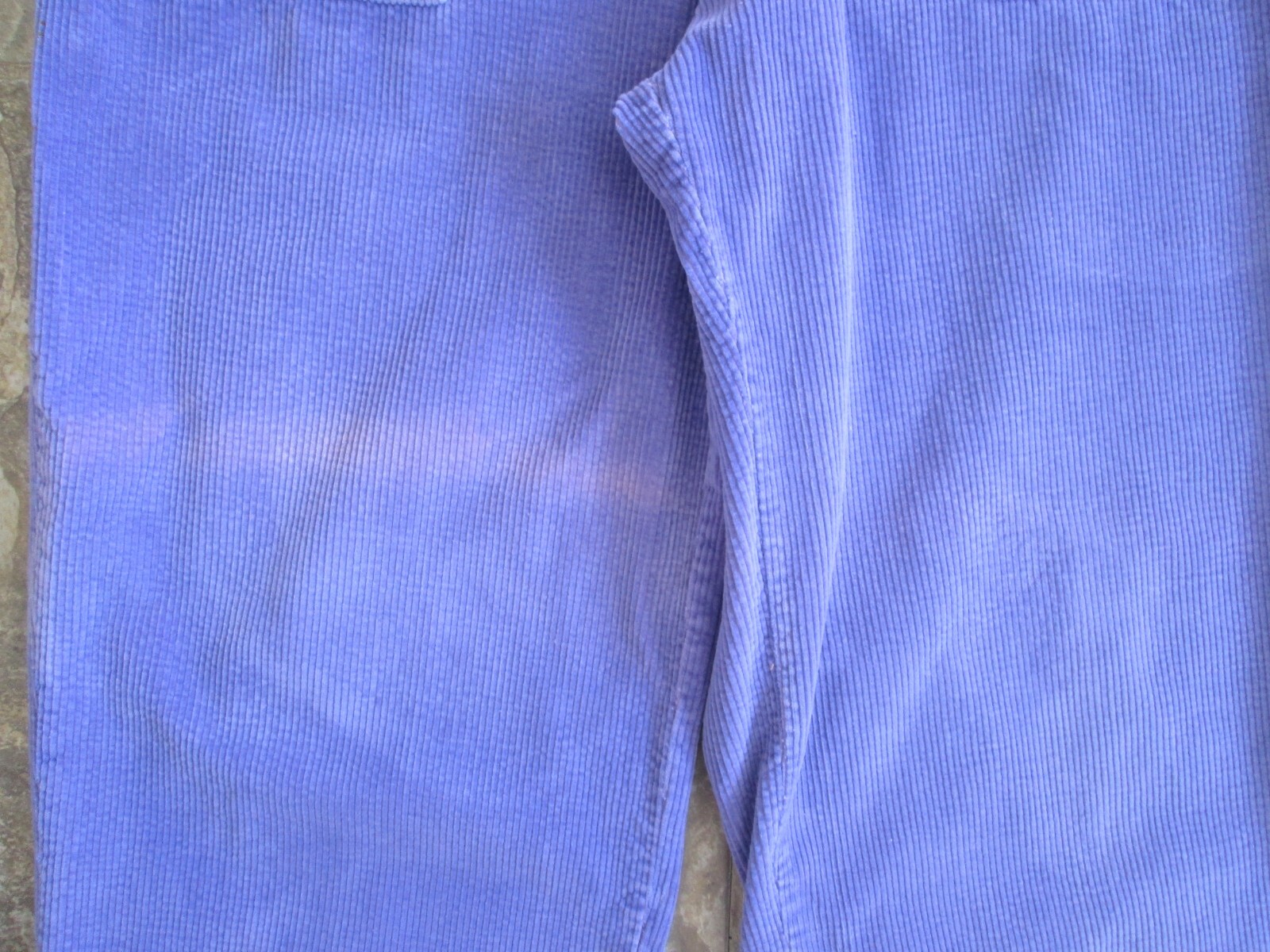 VTG C’est Joli Bibs Overall Jumpsuit Romper 26×24 Purple Corduroy Juniors/Youth