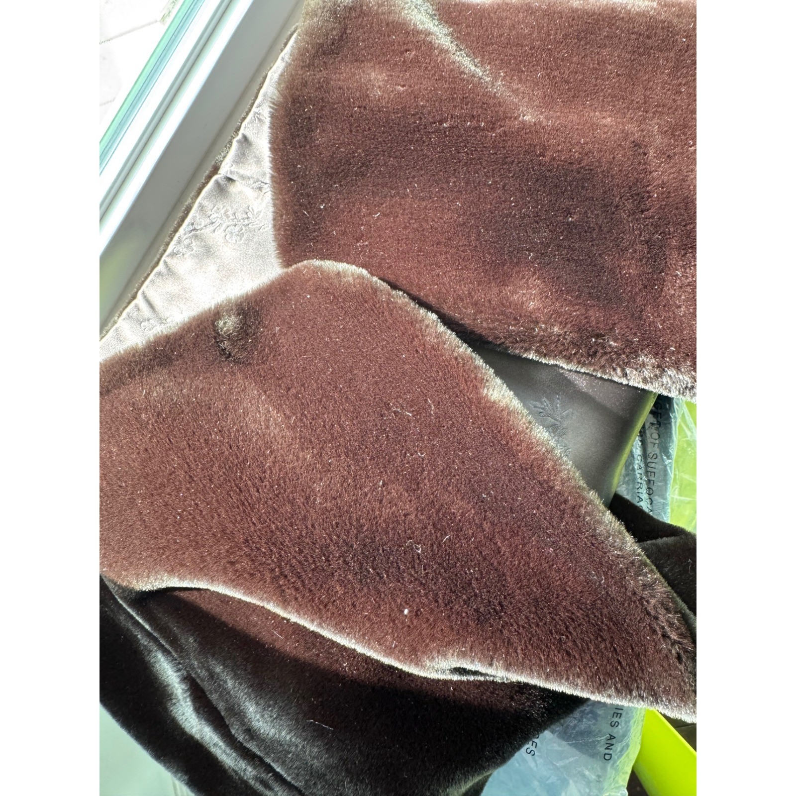 Vintage sportowne Faux Fur Jacket Brown coat USA made Orignal ZCMI tag attached