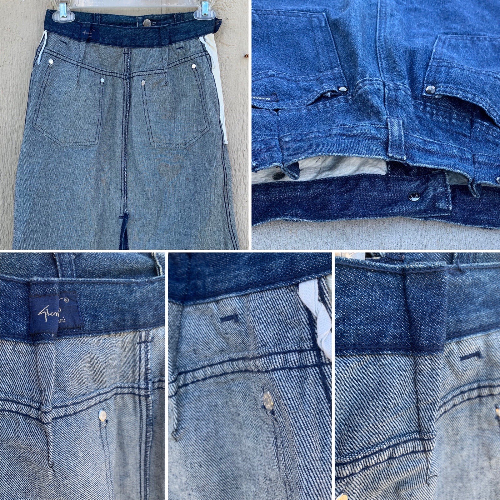 Vintage Gloria Vanderbilt for Murjani Denim Skirt High Waist 8 24 1/2” Waist