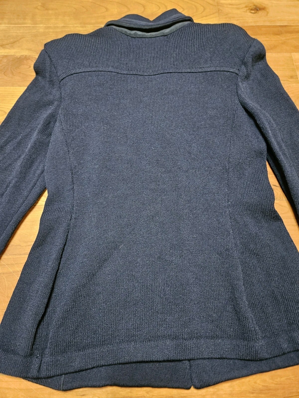 Vintage St. John Collection By Marie Gray Navy Blue Santana Knit Blazer Size 6