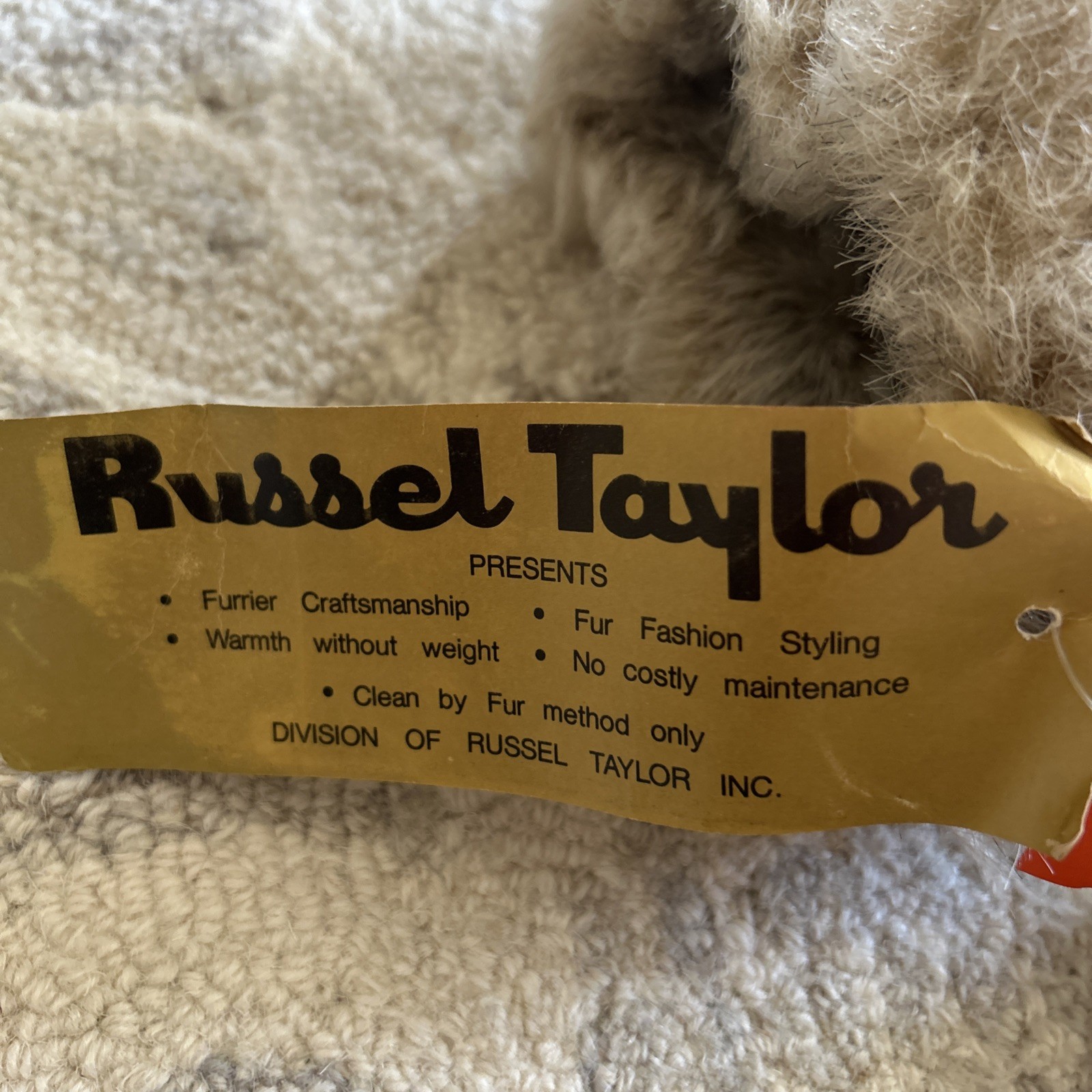 Vintage 1970’s Russel Taylor Faux Fur Reversible Jacket New With Tags Size 4