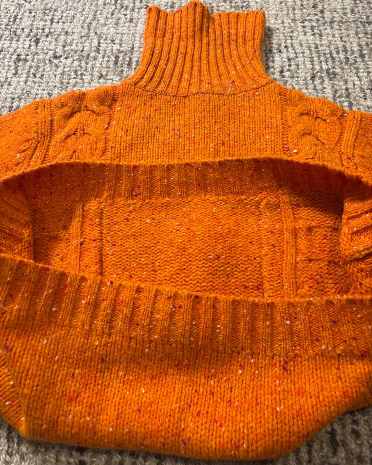 Vintage J. Crew Clifford & Wills 100% Wool Cable Knit Turtleneck Women’s Large L