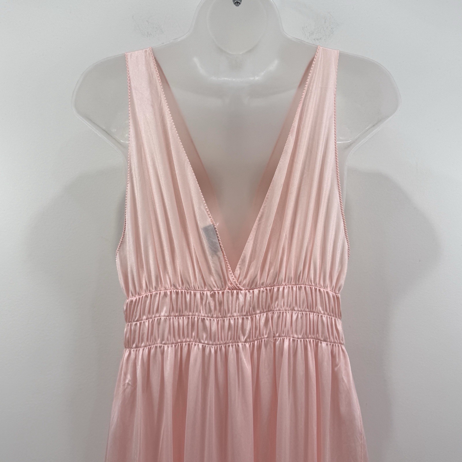 VTG Gilead Nightgown M Pink Maxi Victorian Babydoll Coquette Dainty USA Made