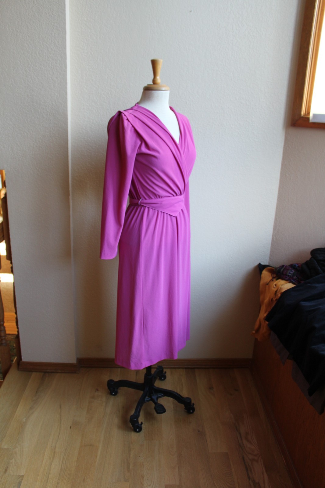 Vintage Late 70’s or 80’s Mary Martin for Rainbow of California Pink Dress M