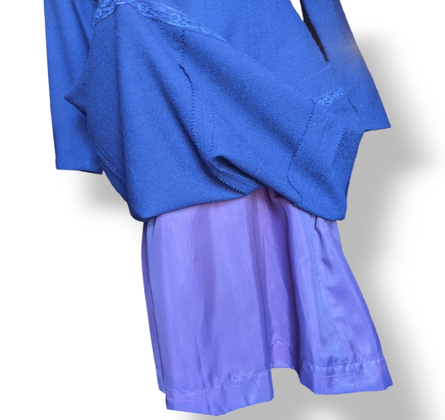 VTG 1960-70 Electric Blue Taffeta Bow Jay Anderson POSH NEIMAN MARCUS Dress 12