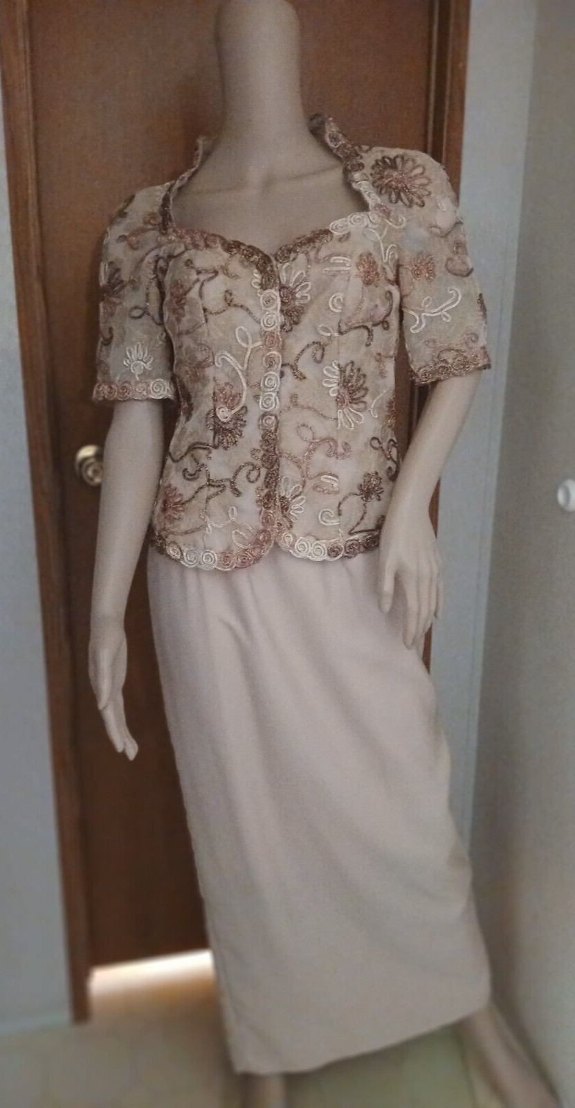 Vintage Gold and Rose-Gold Set Formal Mother of the Bride Size 2