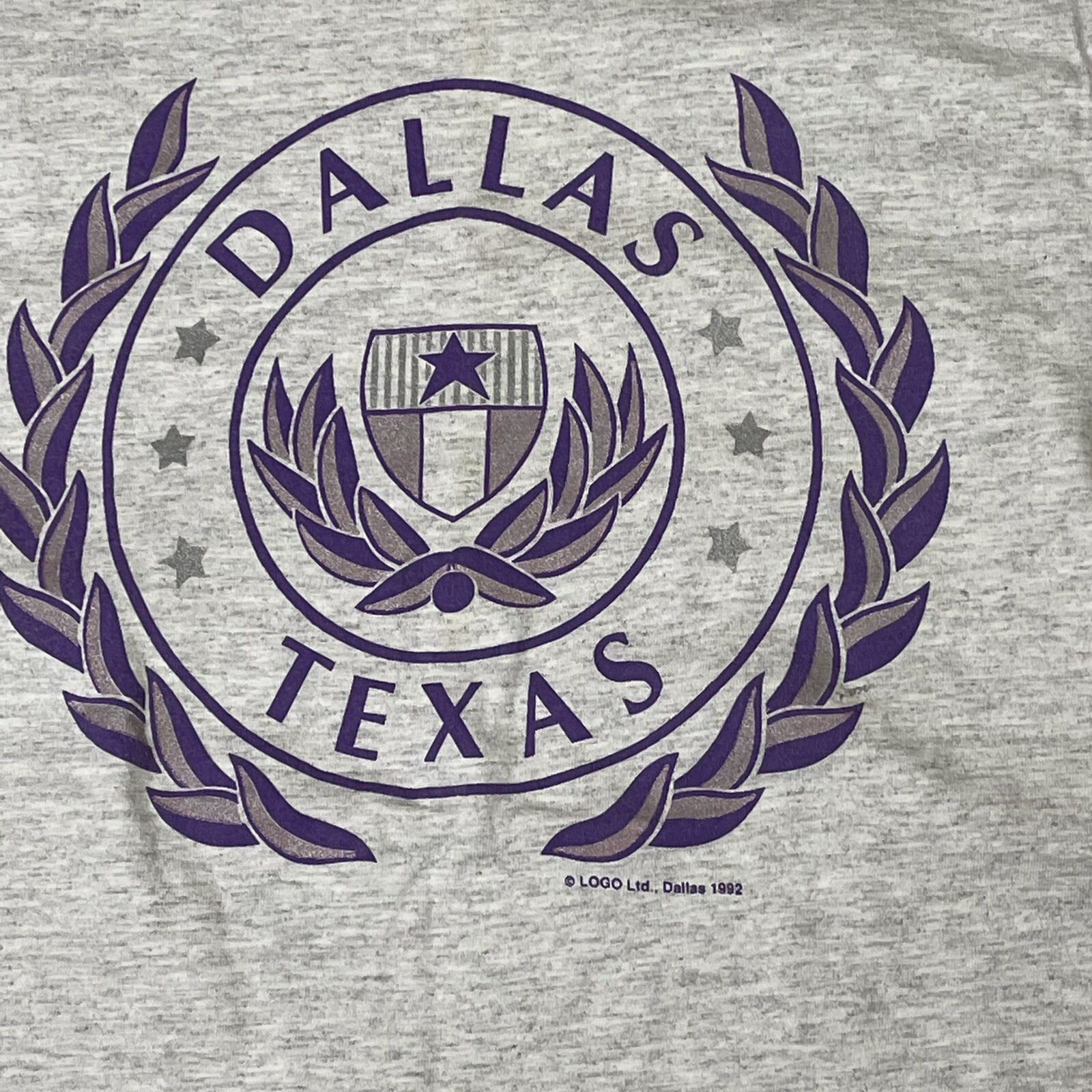 Vintage Womens Dallas Texas T Shirt Anvil Pre Shrunk 100% Cotton Tee Medium
