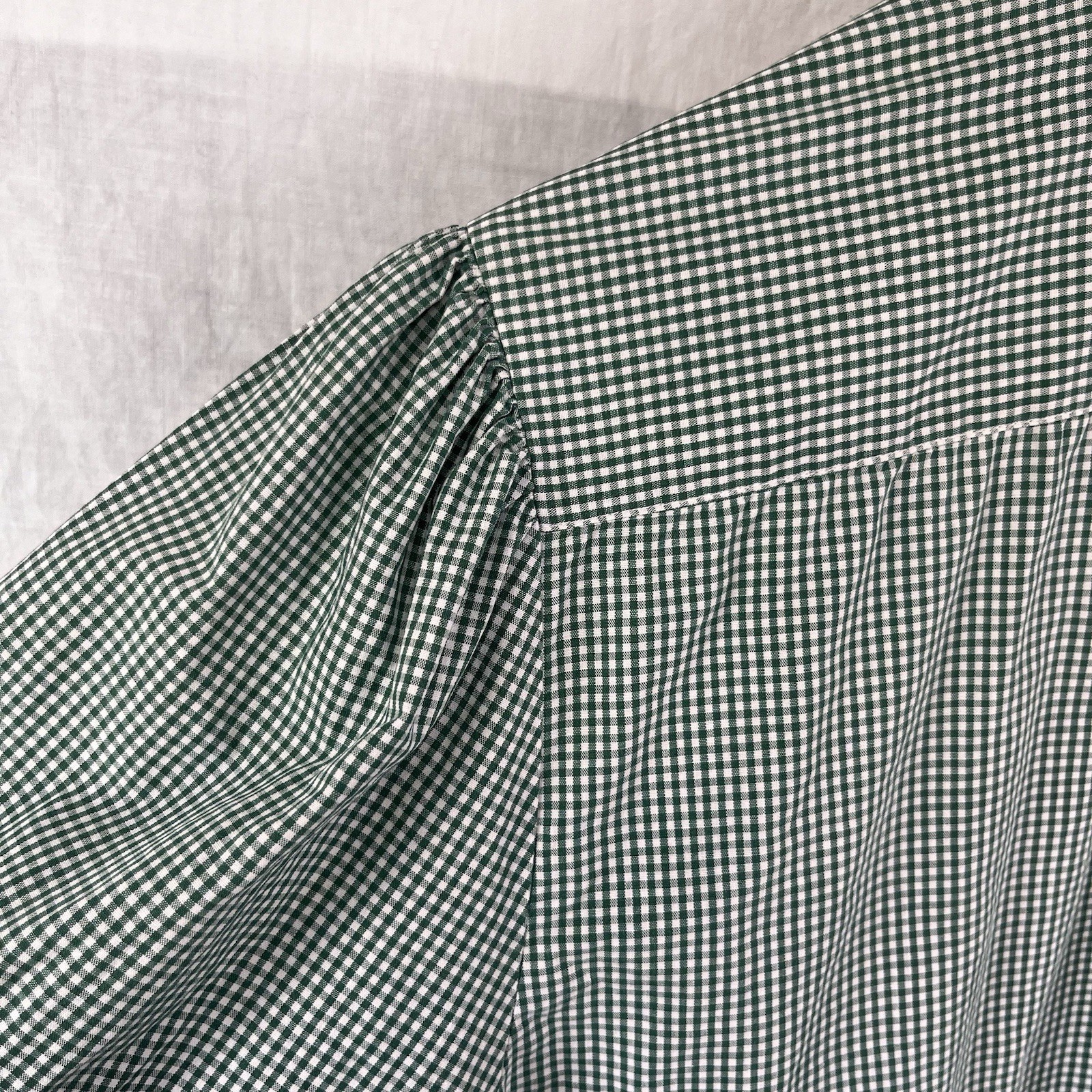 Hammerschmid Vintage Gingham Shirt Women Medium German Cotton Blouse Hearts Cute