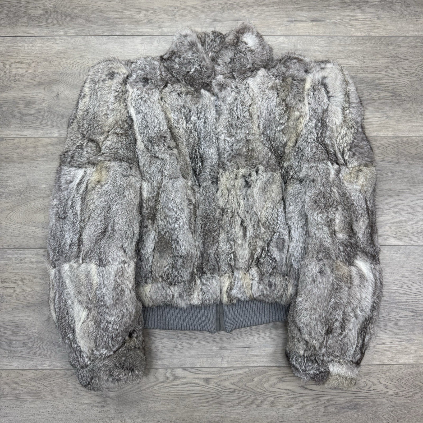 VTG Dyed Rabbit Fur Jacket Women’s Sz M Hong Kong Old Money NYC
