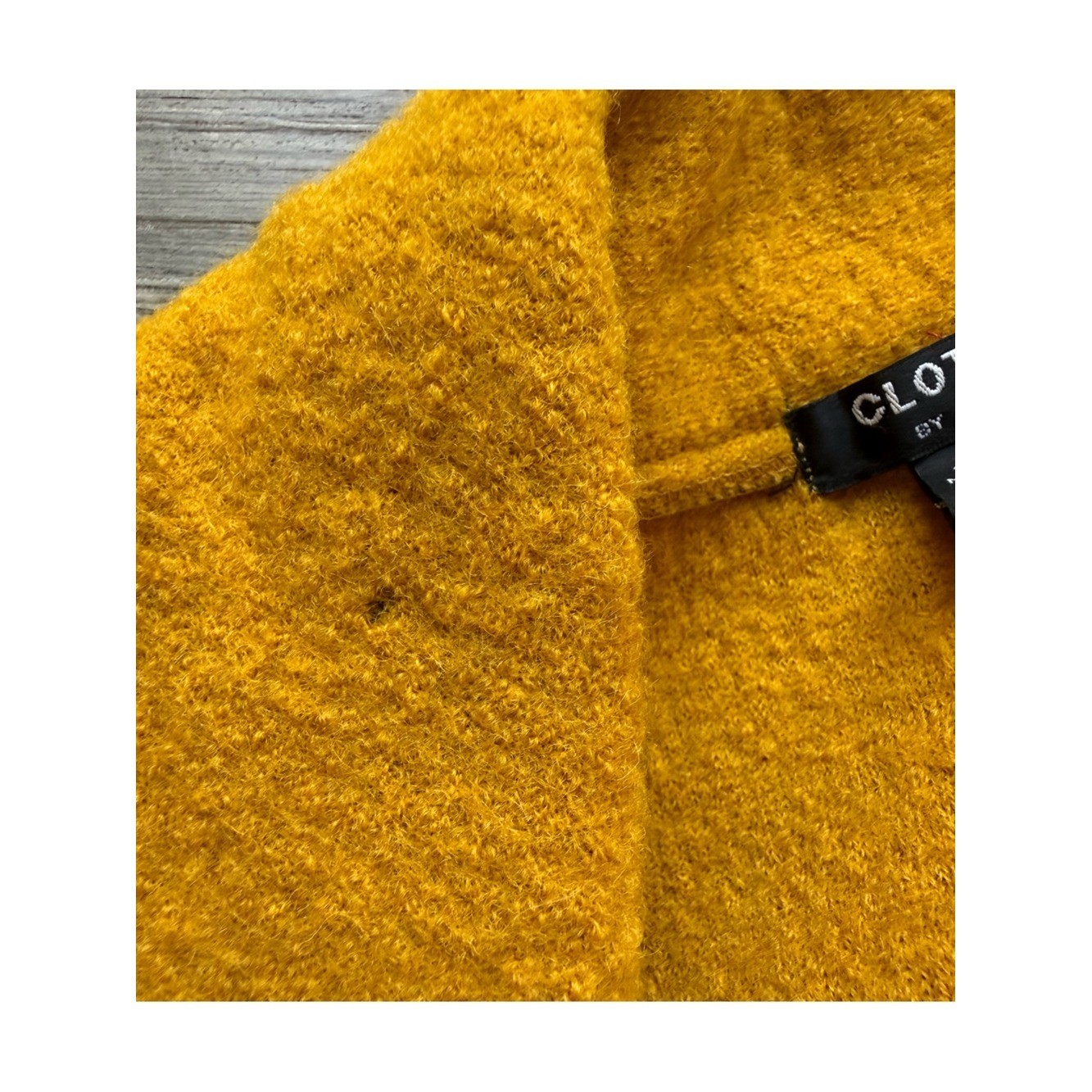 Clothes by Revue Mustard Wool Moto Jacket, Vintage, Women’s Medium