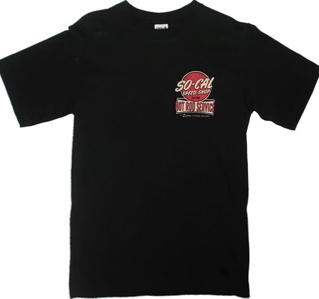 SO-CAL Speed Shop „Hot Rod Service”(7024). Black or White 100% Cotton T-shirt.