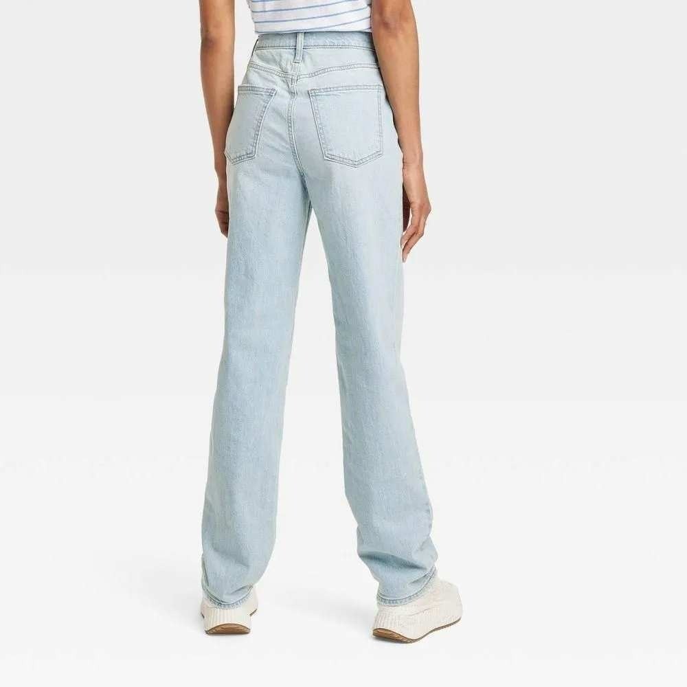 Women’s Straight Jeans Universal Thread 90s Light Wash 00 New With Tags