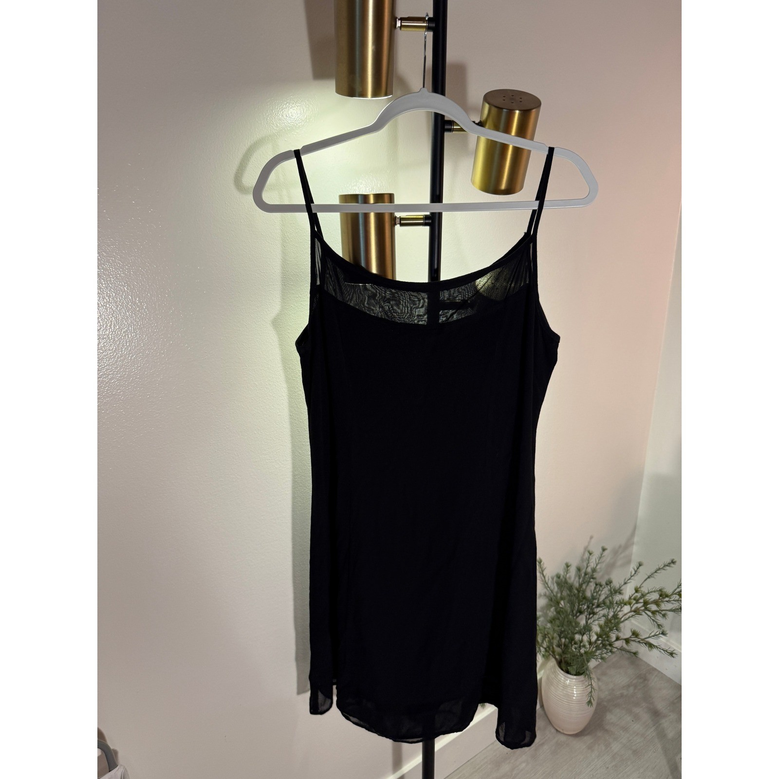 Isabella Bird mini vintage mesh top perfect LBD grunge layering dark academia LG