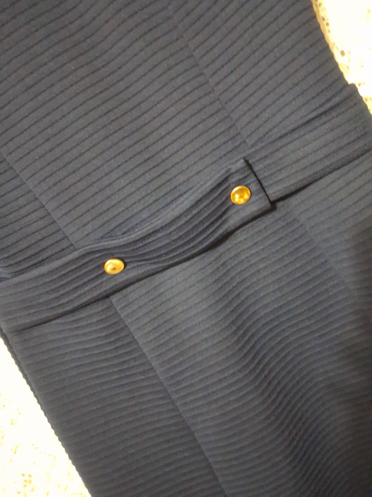 Vintage 1960s Navy Blue Dress. By Act III Union Made