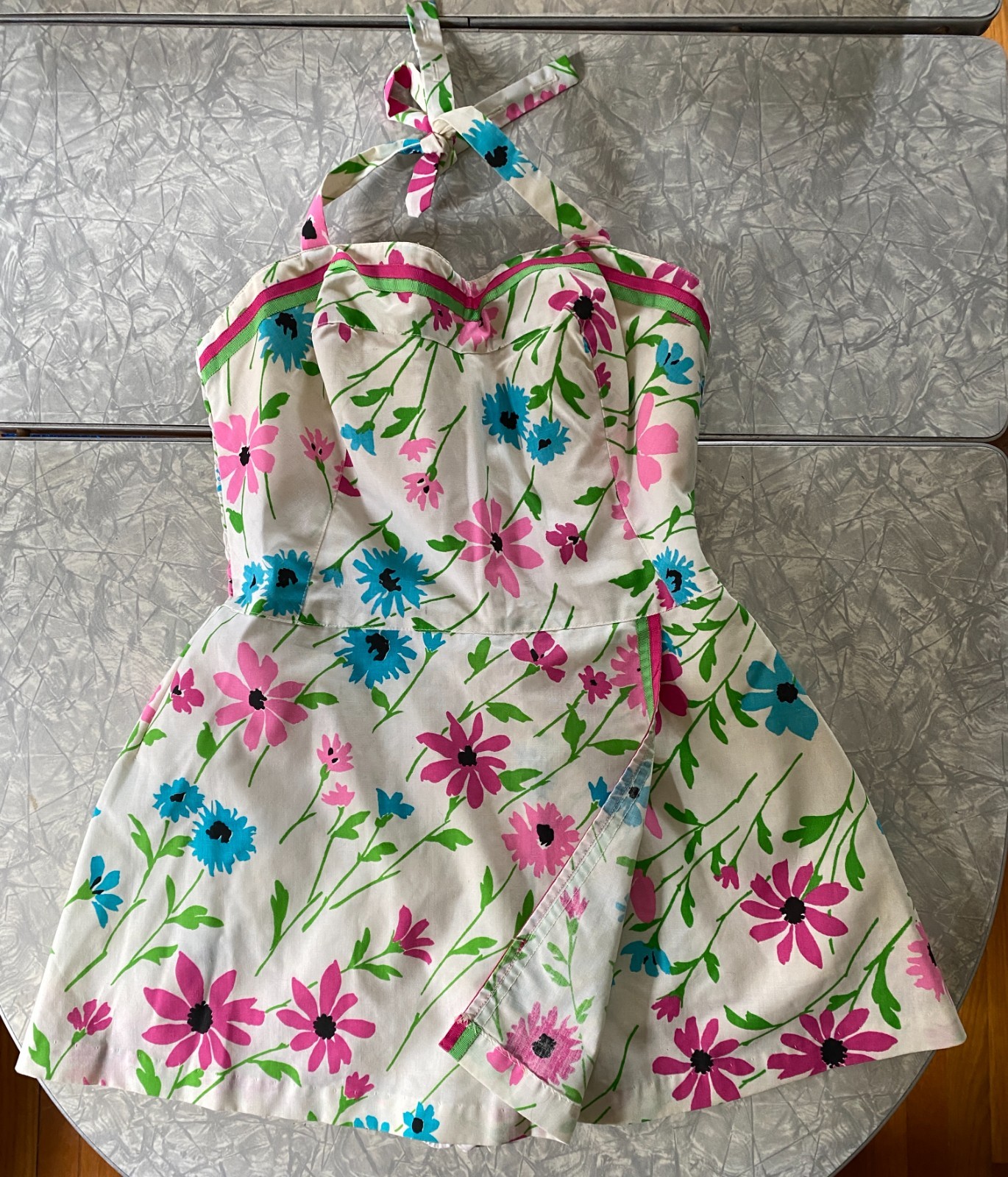 Sun Suit Romper Playsuit Vintage 60s Lord & Taylor / Gabar One-Piece Floral