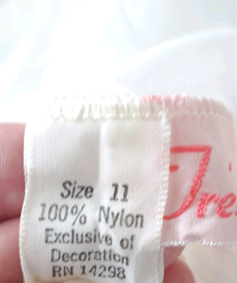 Vintage Tres Belle 60s Robe Peignoir Bridal Sheer Chiffon Sz 11 Cottagecore