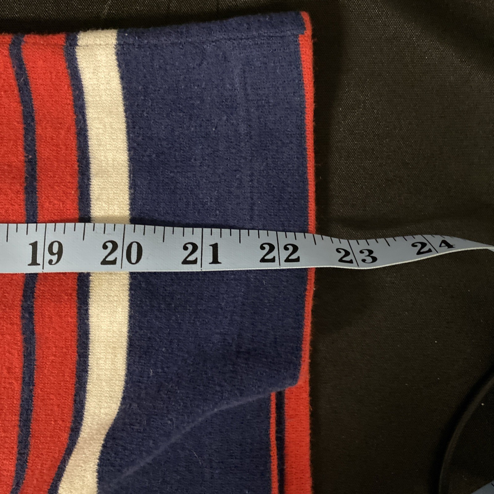 Preppy Red White & Blue VTG 70s Sleeveless Mock Turtleneck Top w/Zipper