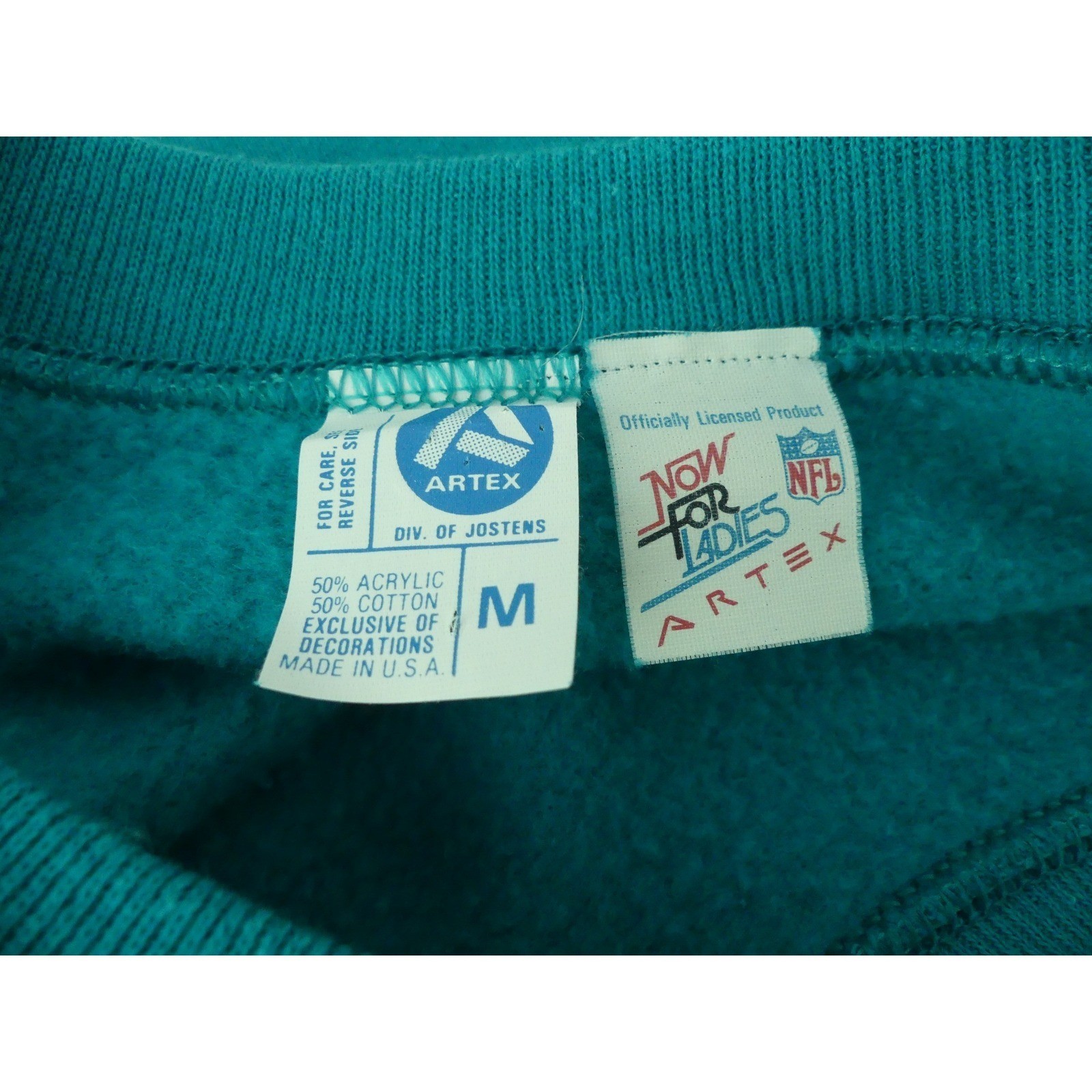 Vintage 80’s Artex Miami Dolphins NFL Sweatshirt Women’s Medium USA Rare Ladies