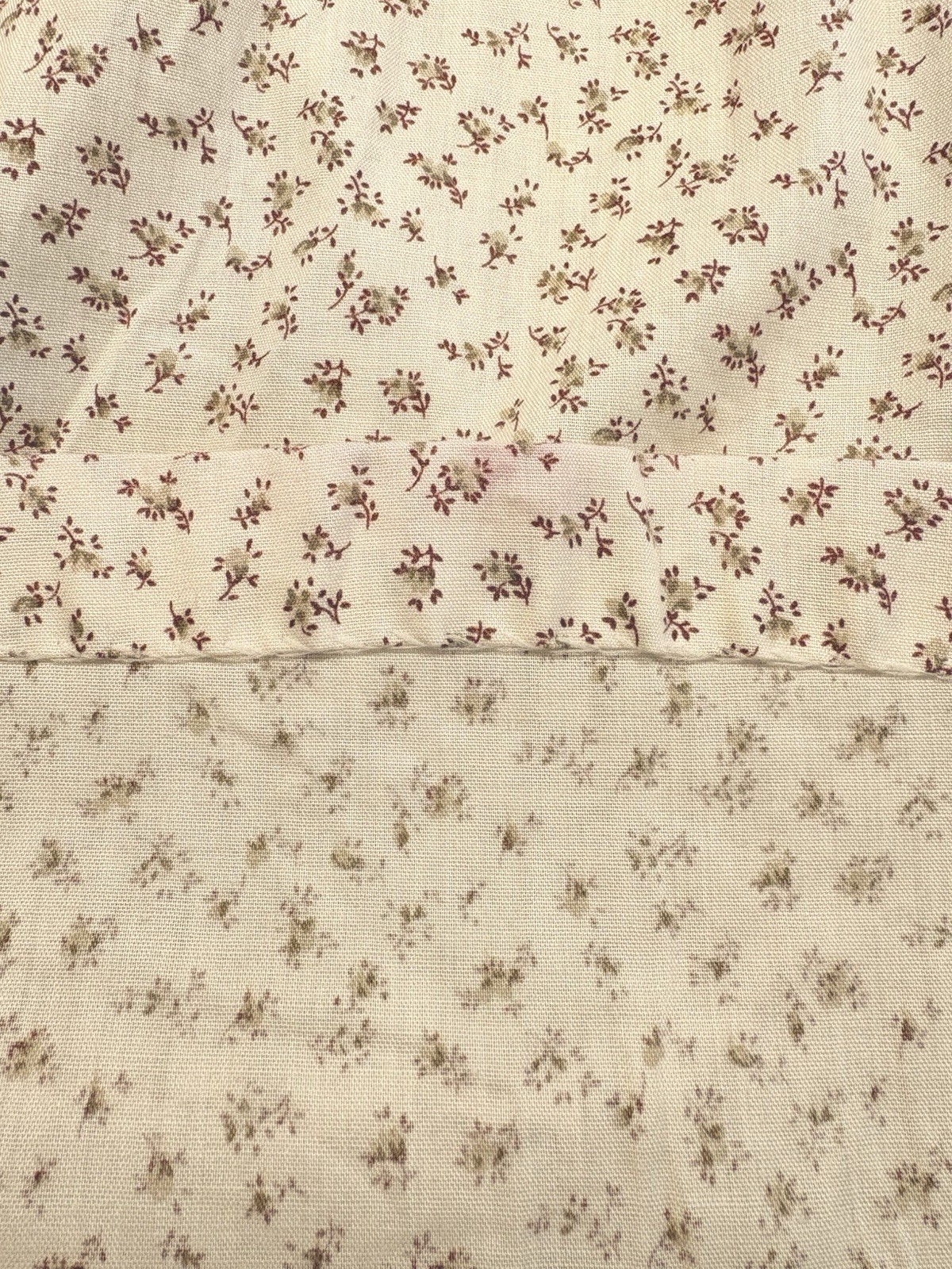 1970s SANDY SHAW Ivory Floral Dress Cottage Core USA Union Made Women’s Small