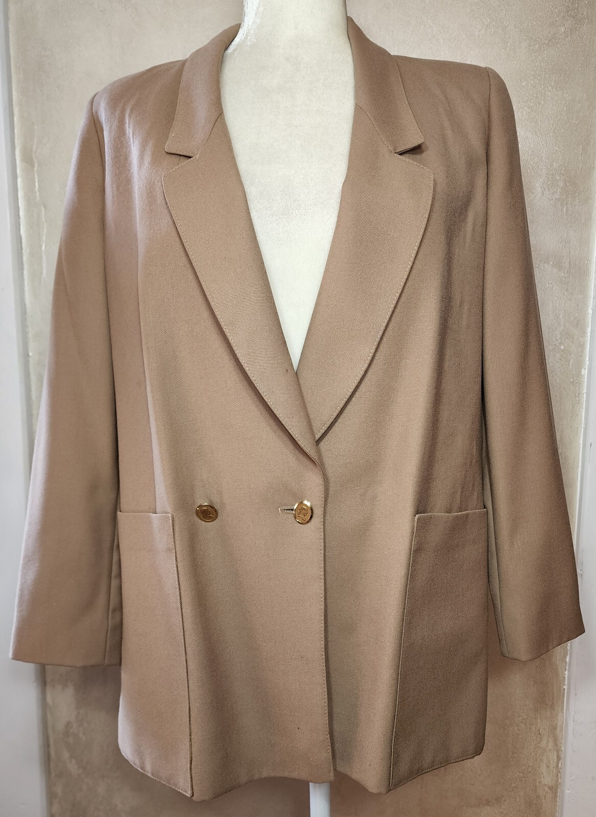 Womens Vintage Giorgio Sant’ Angelo Blazer Size 4 10K Benjamin Franklin Buttons
