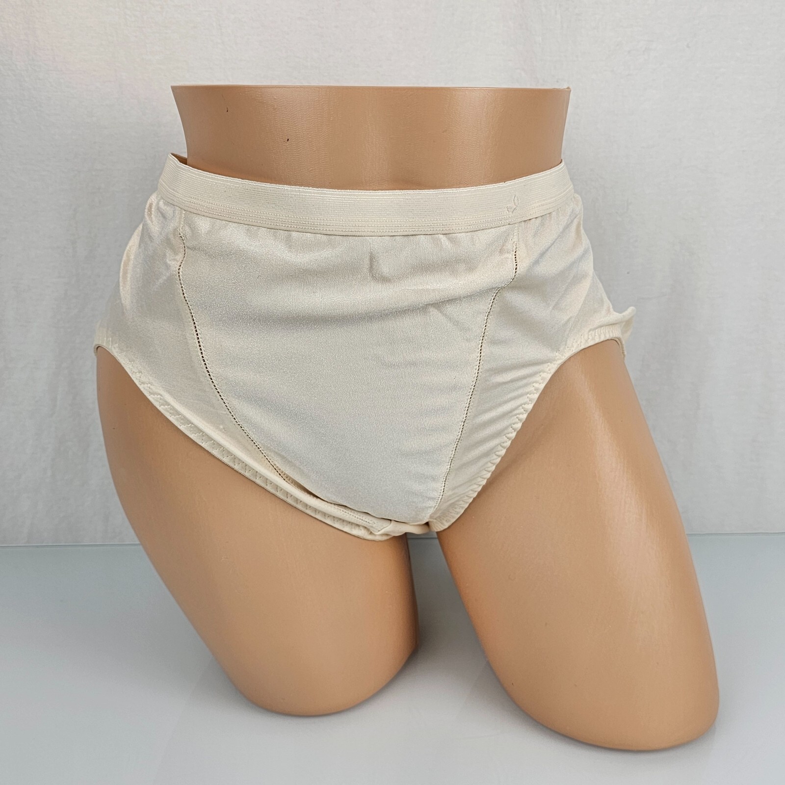 VTG Shape-Mate Panties Womens Briefs Shapewear Cream Ivory Hi Cut