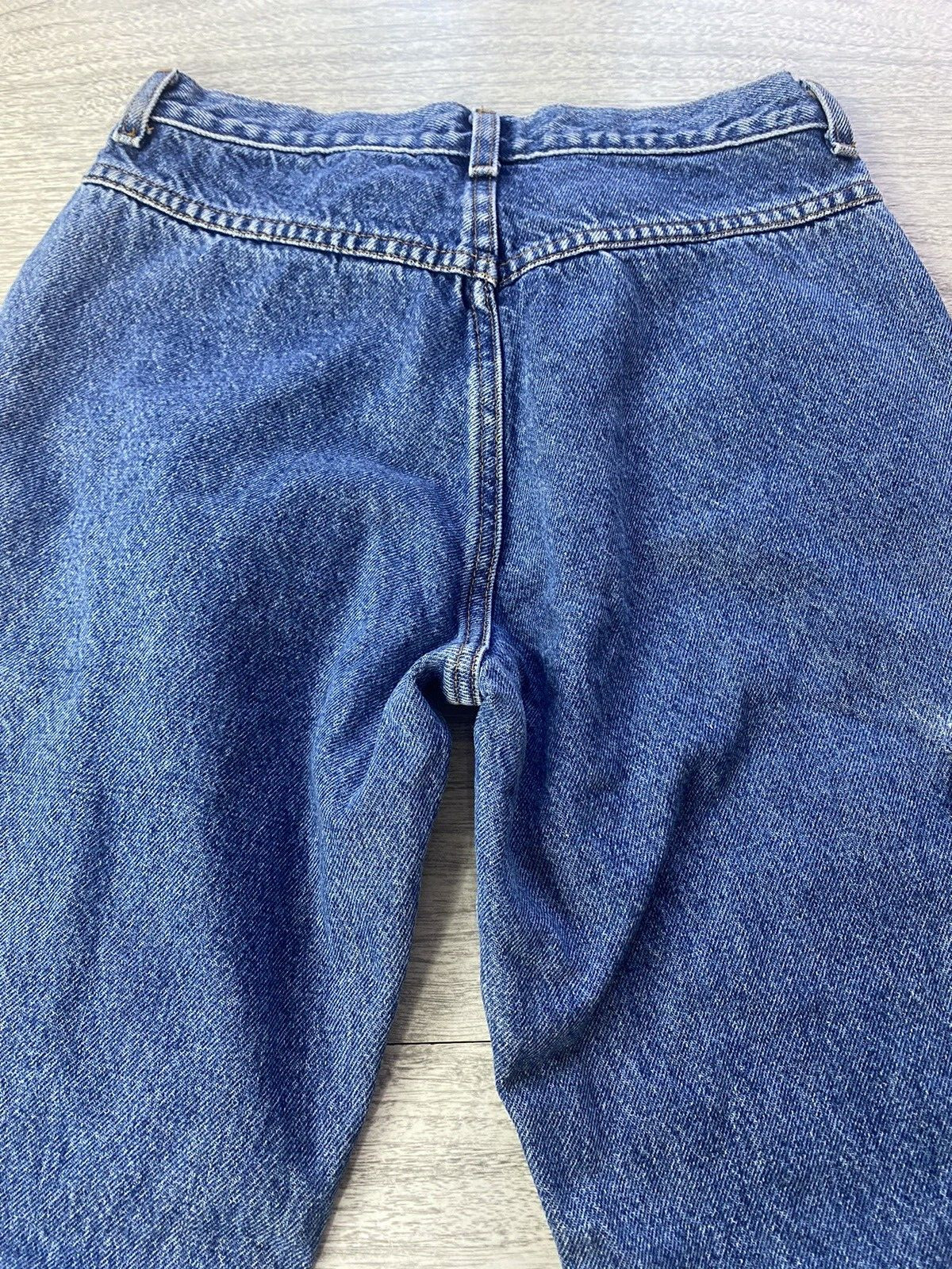 Vintage Women’s High Waist Baggy Flare Jeans w/ Pockets 27″ Waist by IN CHARGE