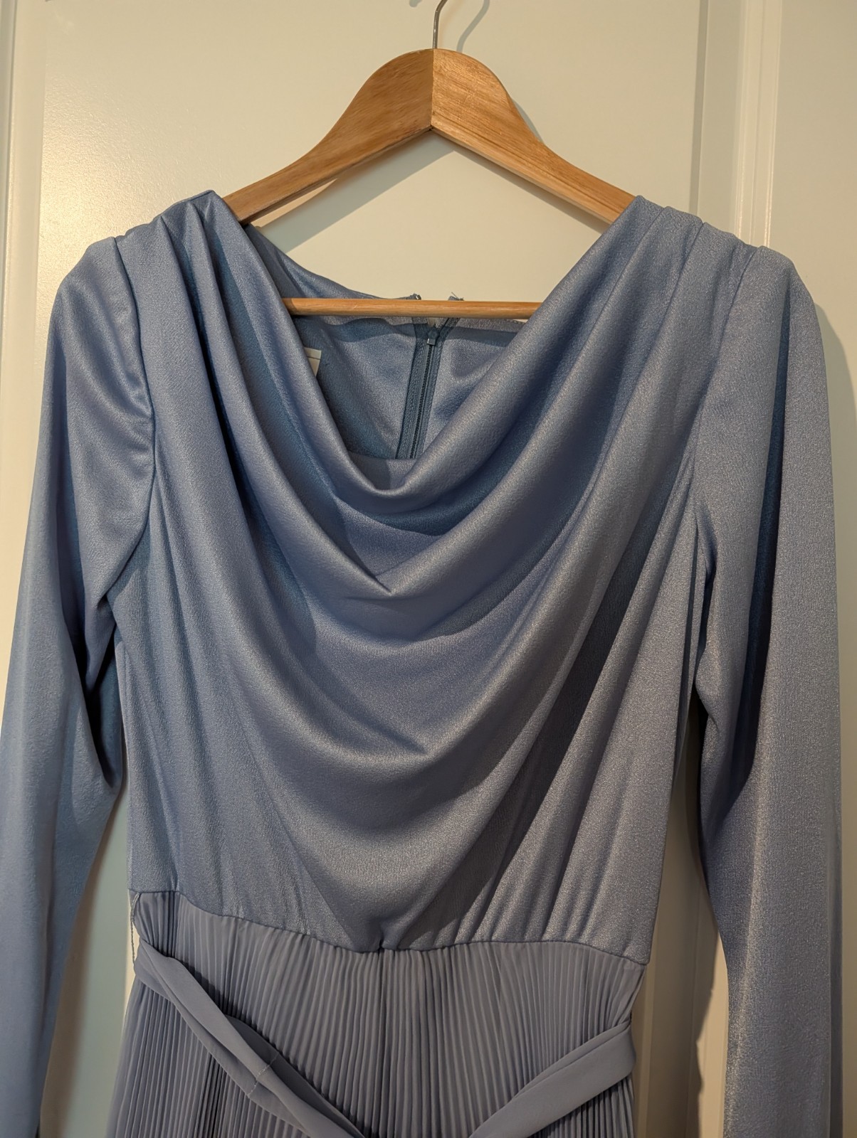 Vintage Miss Elliette Blue Chiffon Dress size 12