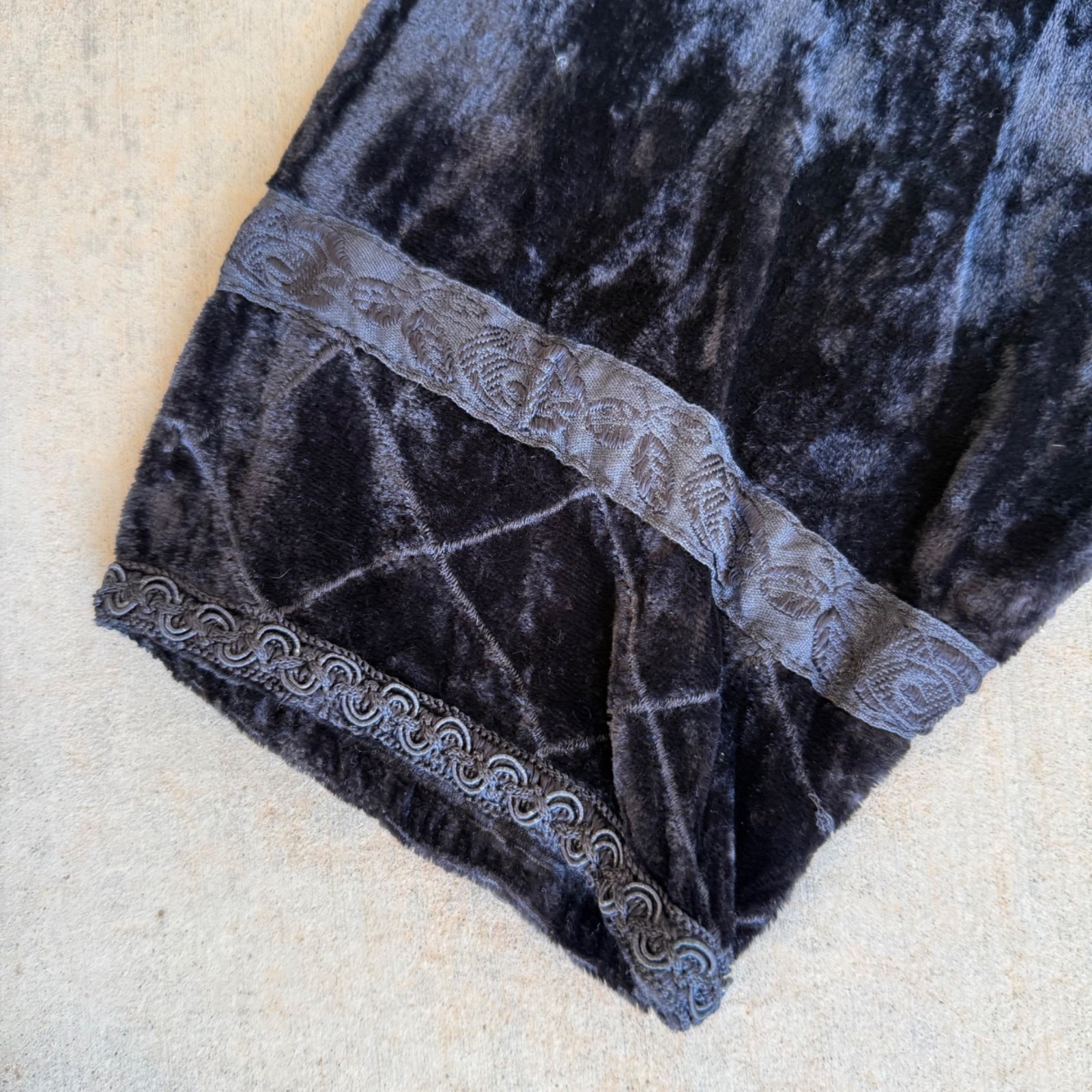 VOLUP Vintage 90s Ethereal Fairy Velvet Skirt & Top Set 6XL