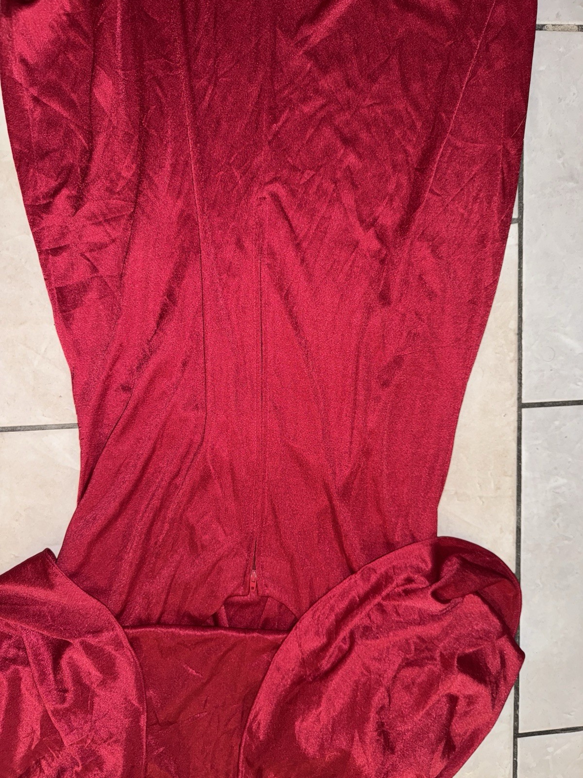 Vintage 1970s Red Cape Sleeve Evening Gown Draped Grecian Maxi Dress