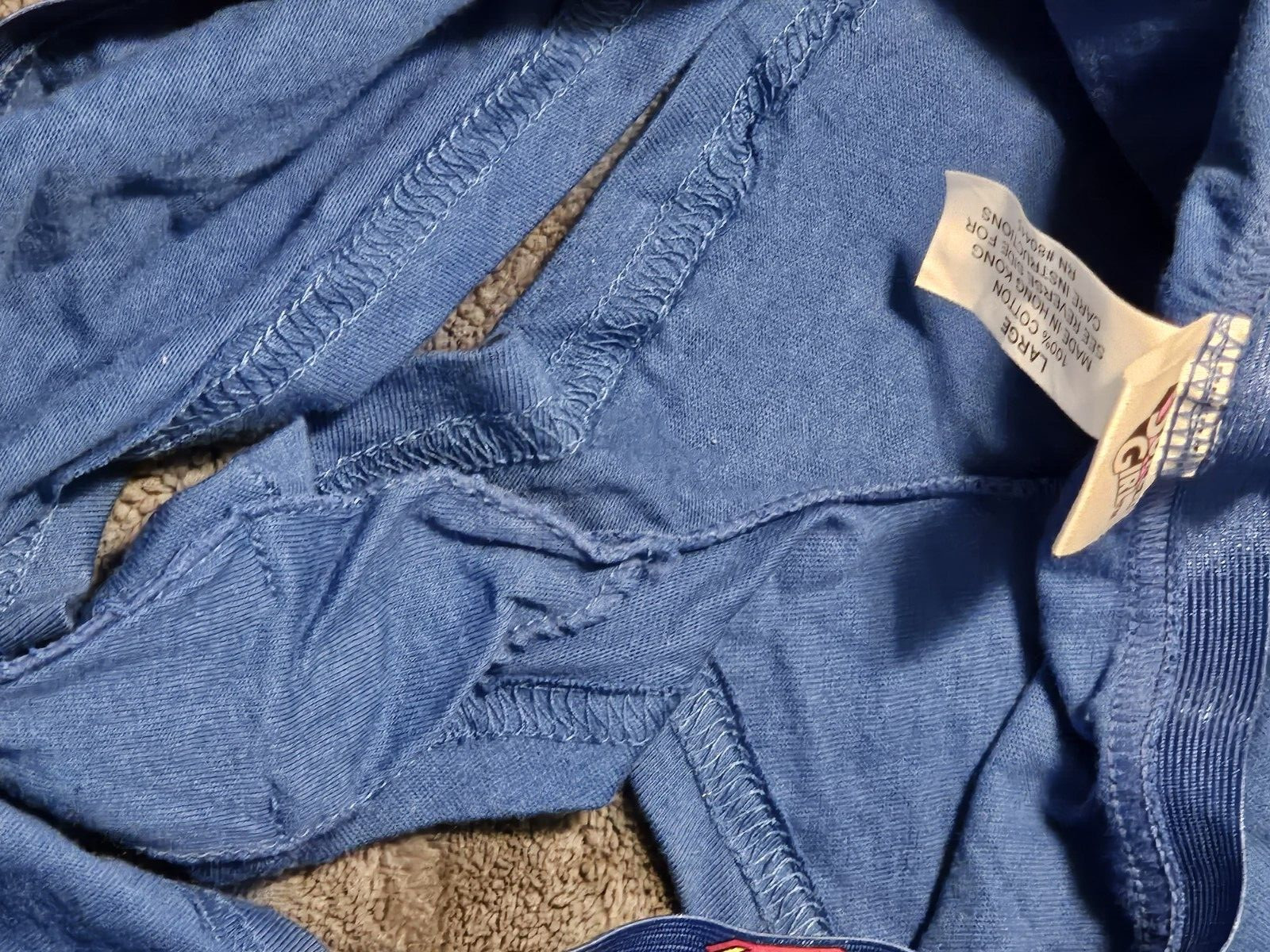 SuperGirl Intimates Women’s Hipster 100% Cotton Panties Sz: MEDIUM Color: BLUE