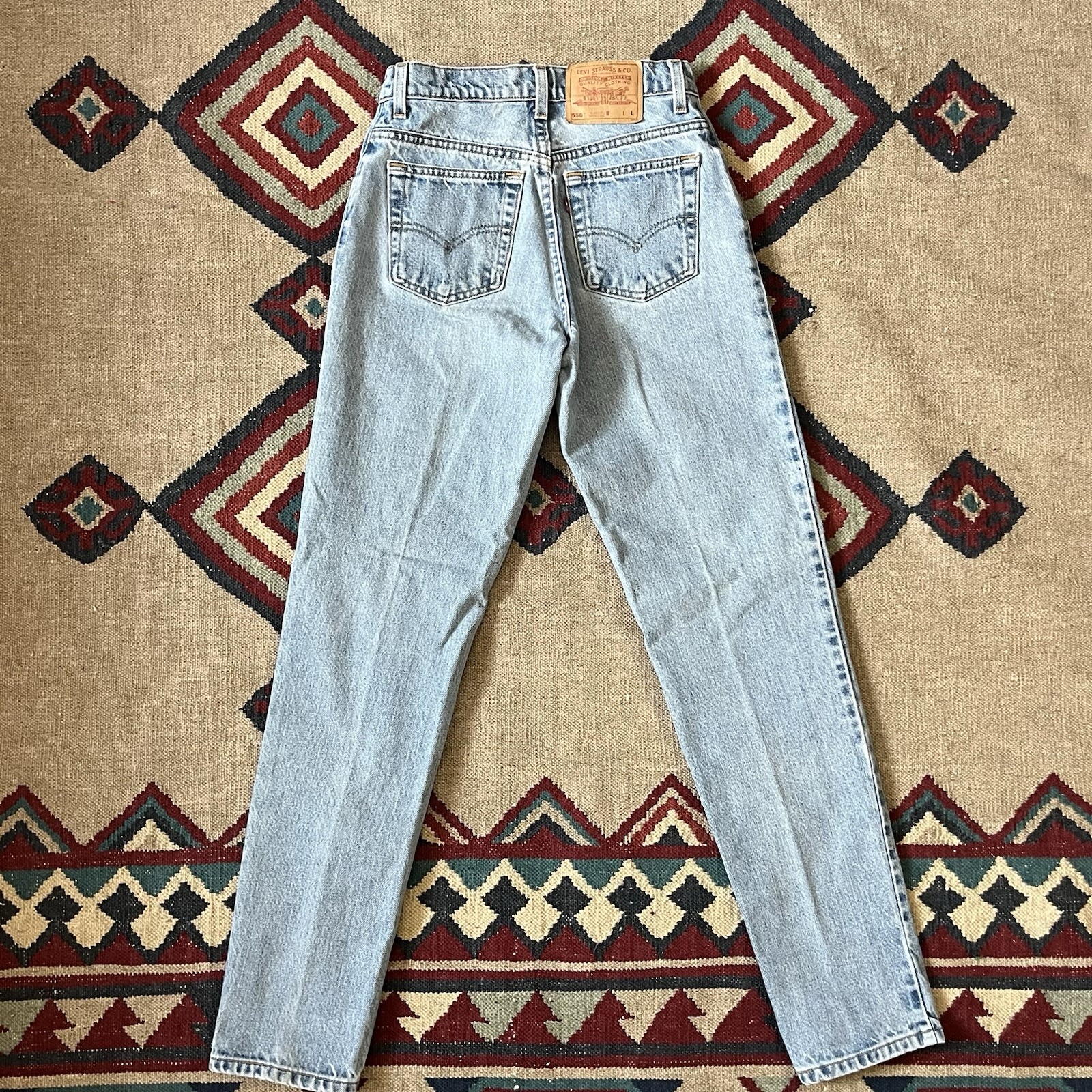 Vintage 90s Levi’s 550 Jeans Women’s 27×32 USA Made Relaxed Tapered Leg