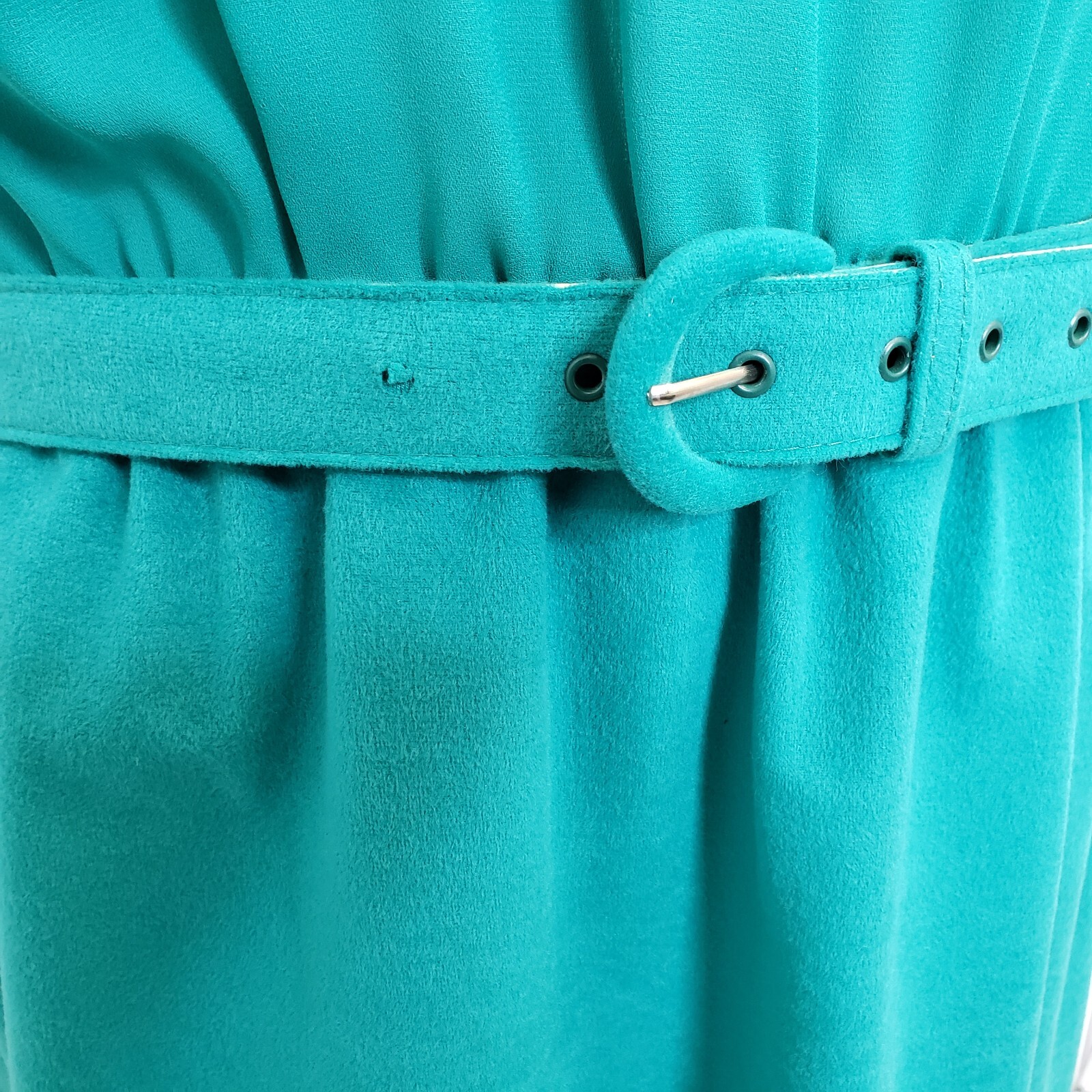 Vintage Willi 2 Pc Jacket/Dress Set With Belt Green Size 14