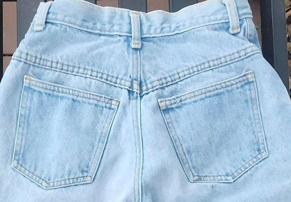 Vintage Denim Republic Jorts Womens 28 High Rise Bermuda Jean Shorts 1990s
