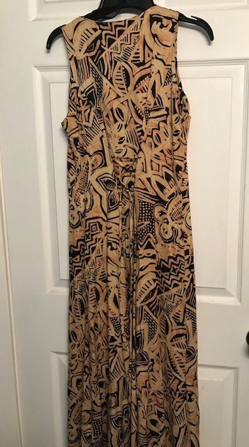 women’s vintage boho long hippy dress by D.B.Y.