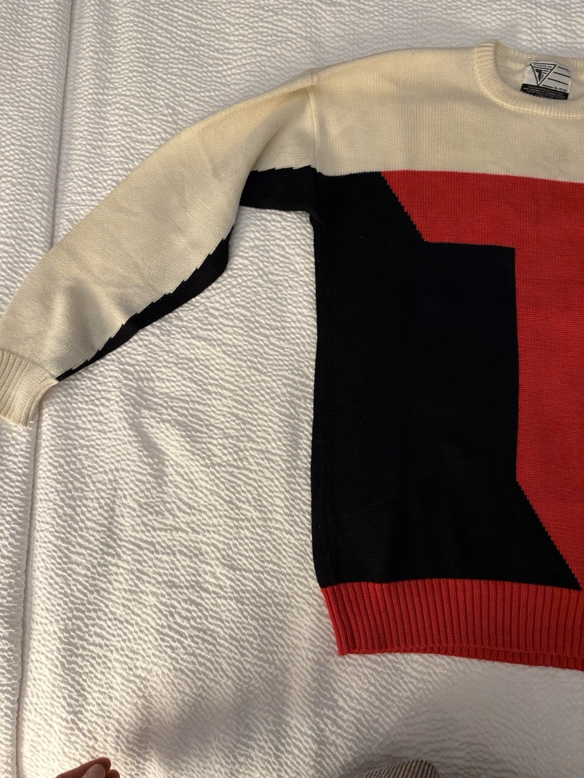 vtg 80s TYROLIA By Head Wool Bl Ski Sweater Pullover Crew Retro Womens Sz S