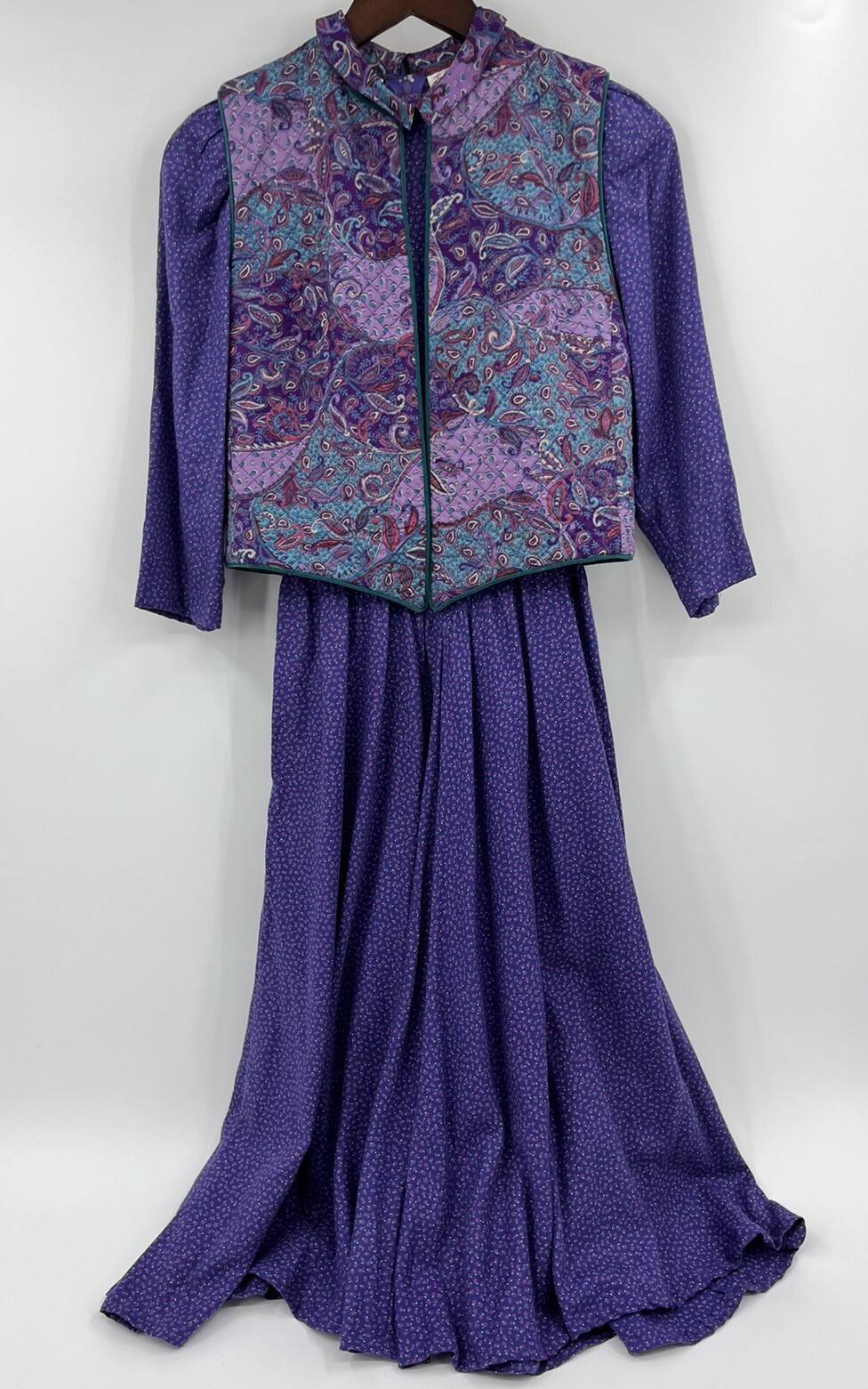Vintage Jane Schaffhausen Belle France 4 Prairie Dress and Vest Cottagecore