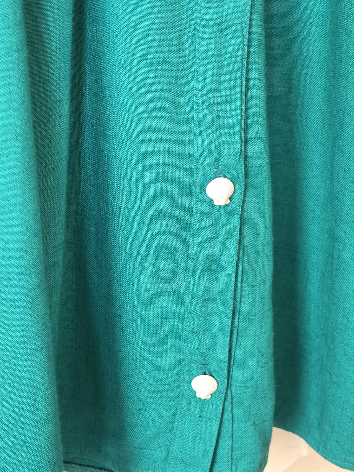 Vintage 70’s Campus Casual Teal Skirt, Sea Shell, Women’s Size Medium