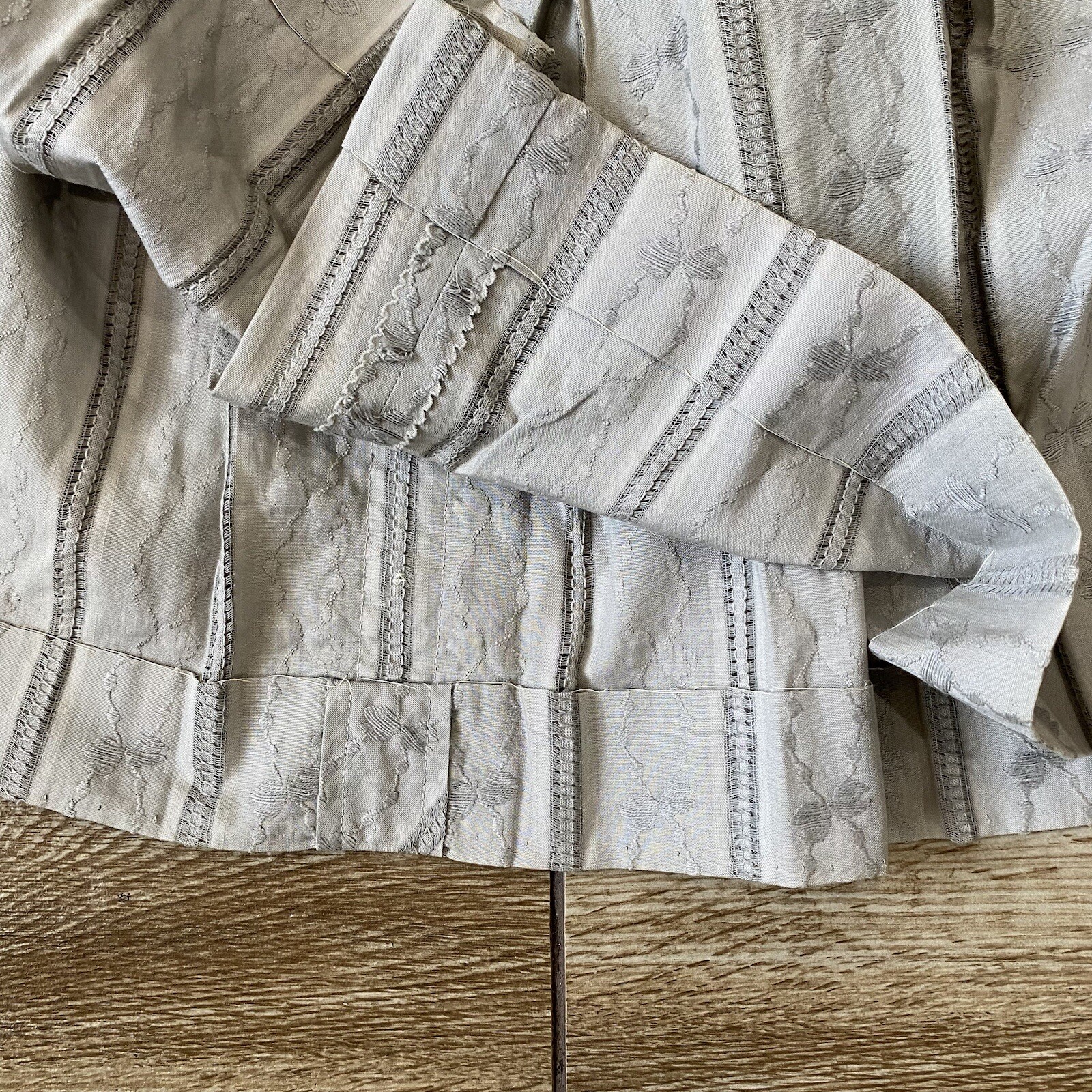 Jonathan Logan vintage Gray A-line Embroidered Tea Dress Size 7