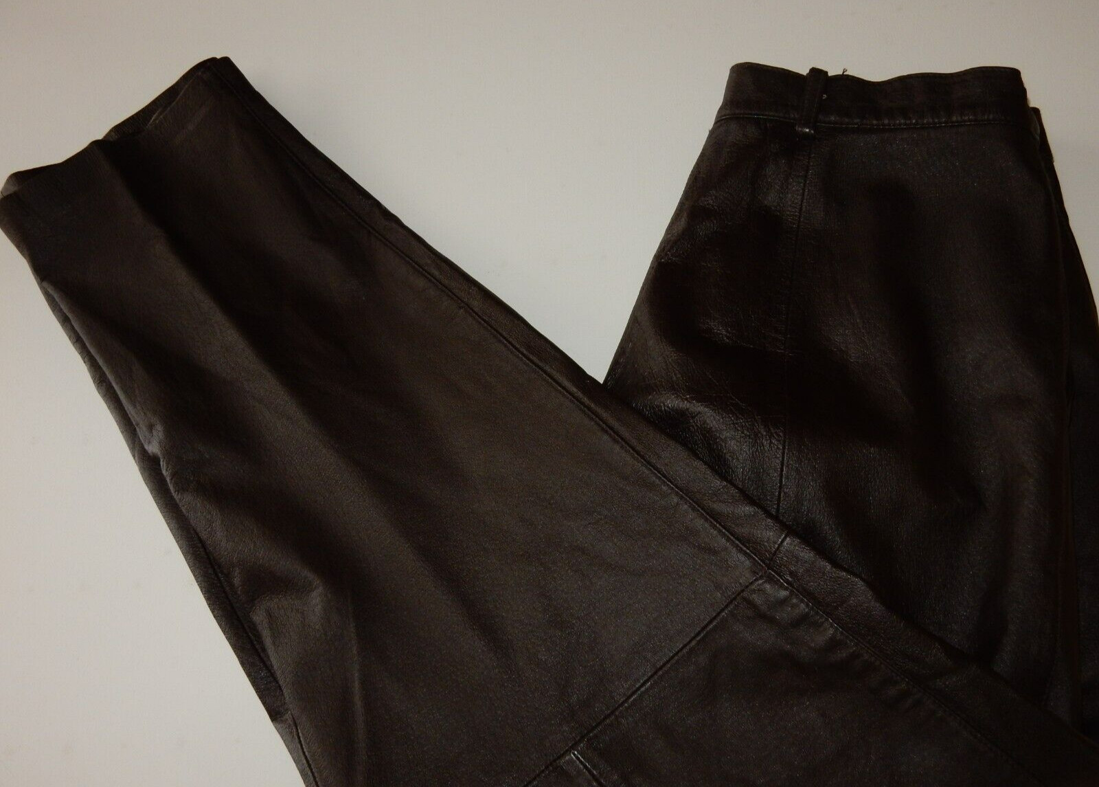 VTG Forenza Genuine Leather Pleated Front Pants Size 16 (32×30)