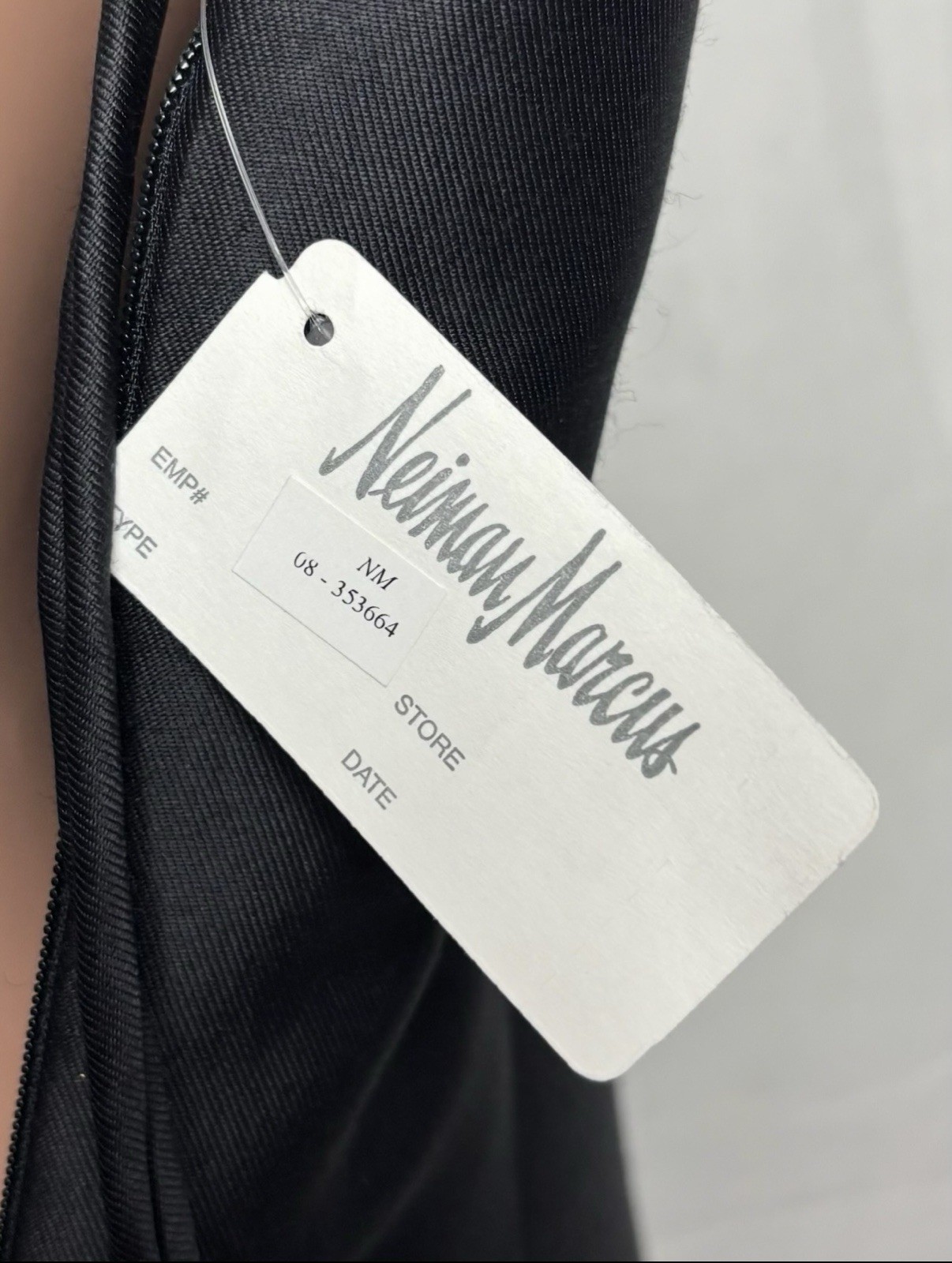 Chado Ralph Rucci Black Silk Wool Bead Cocktail Dress Size 12 NWT Neiman Marcus