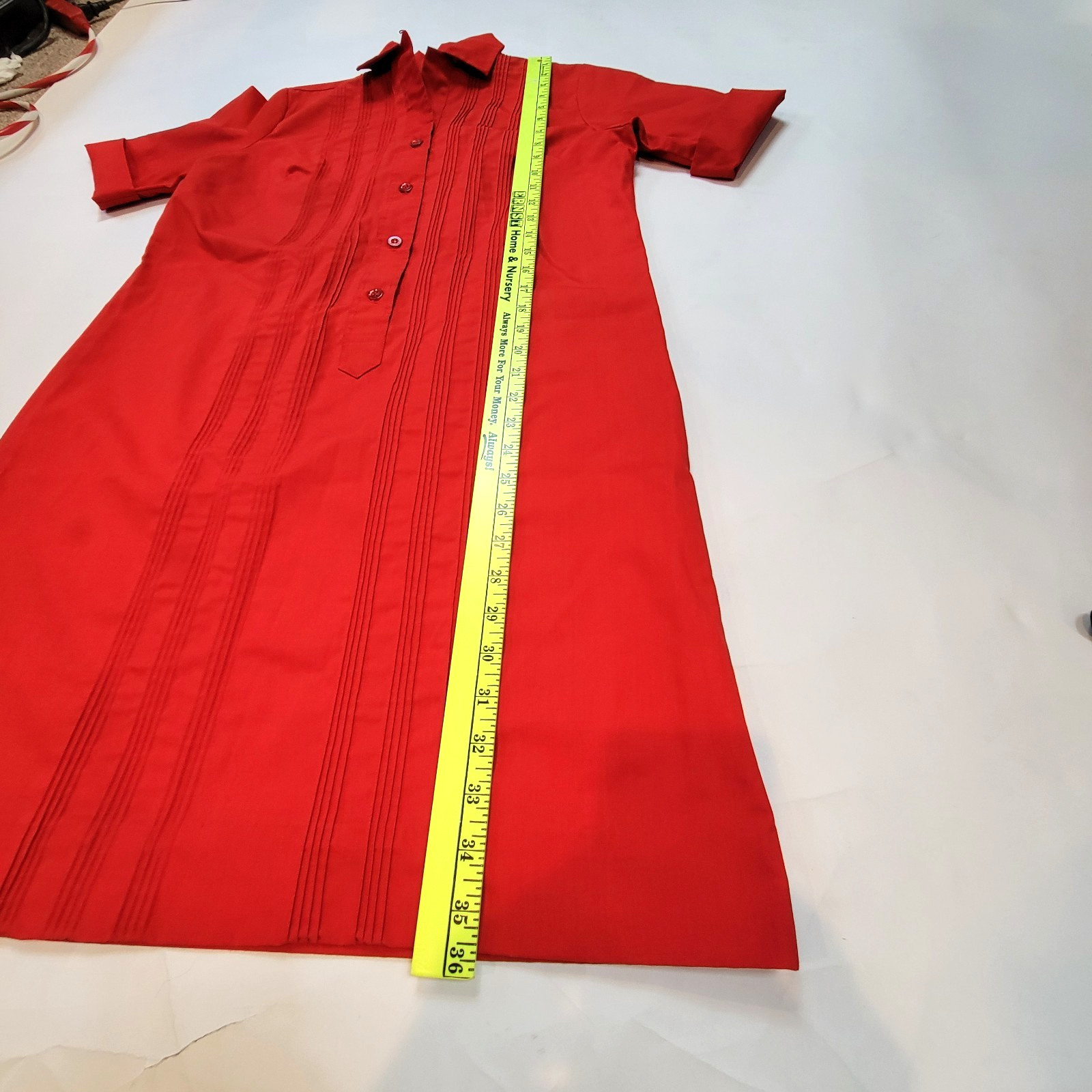Vintage 1950’s Lady Van Heusen Vanopress Shirt Dress/ House Dress Size 12